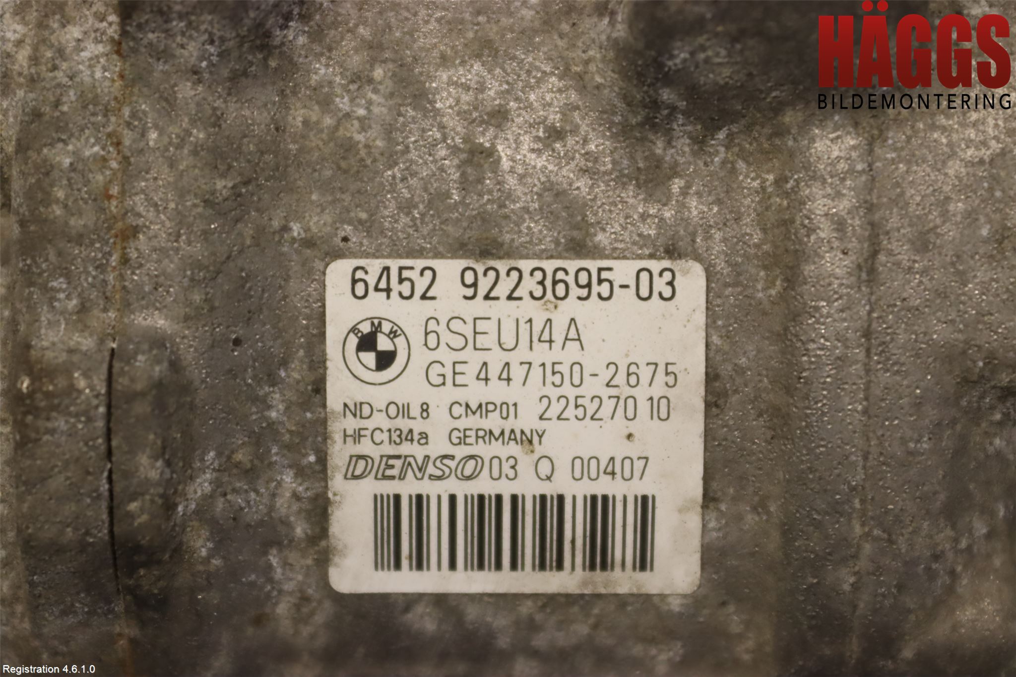 BMW 3 F30/F31/F80 12-19 Ac Kompressor