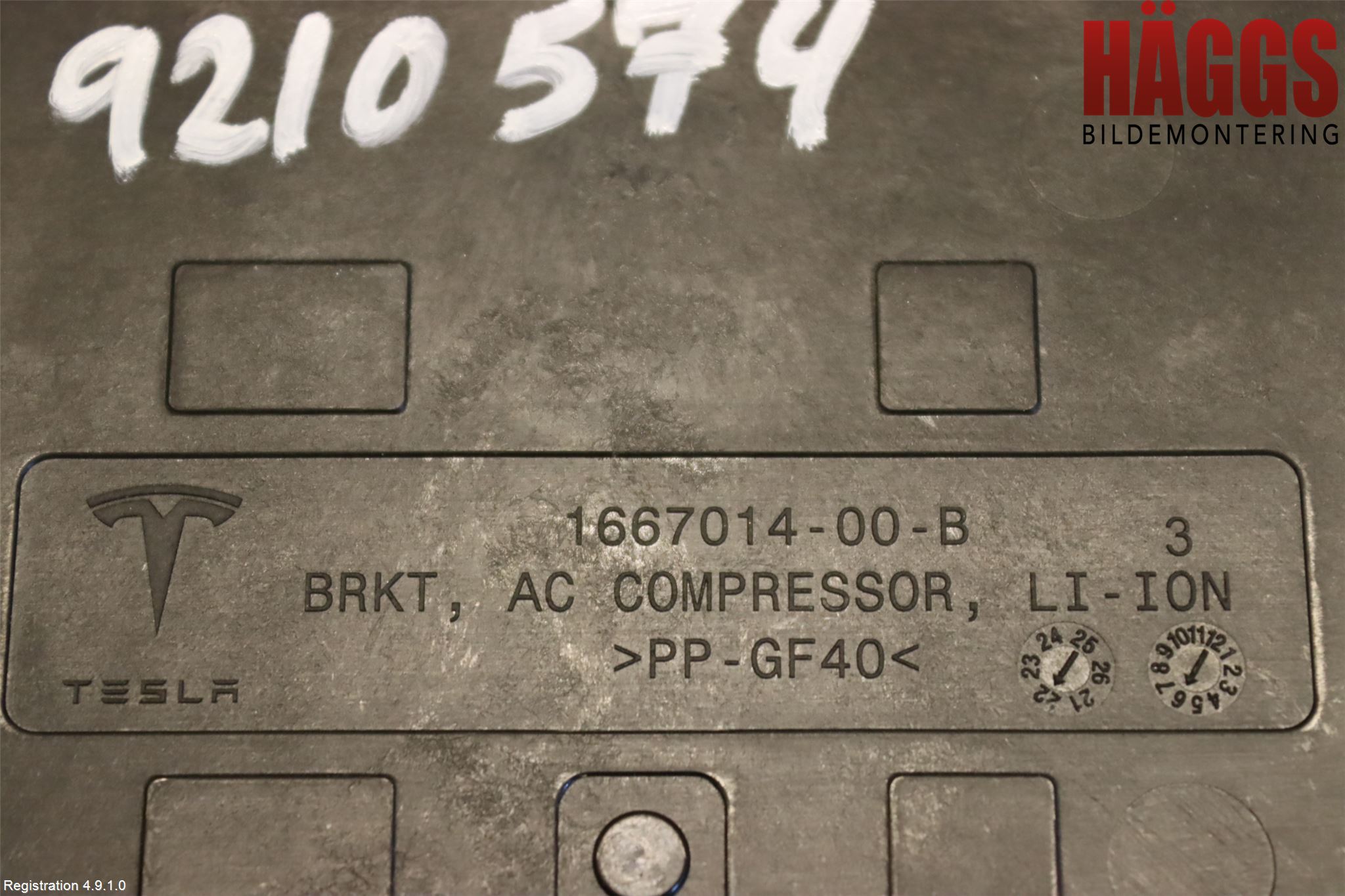 Tesla MODEL 3 17- Ac Kompressor-Fäste