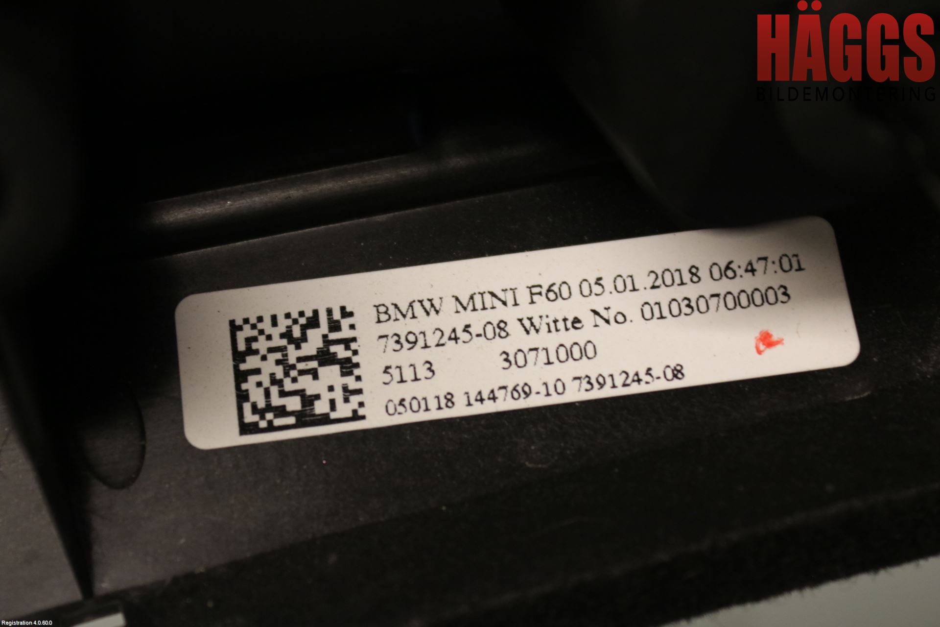Mini COUNTRYMAN F60 17-23 List Bak-Baklucka