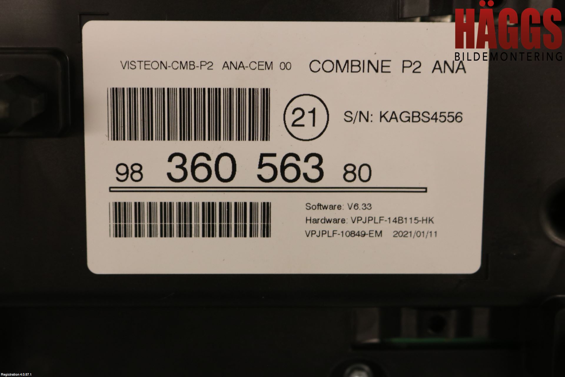 Peugeot 208/E-208 20- Instrument Komb