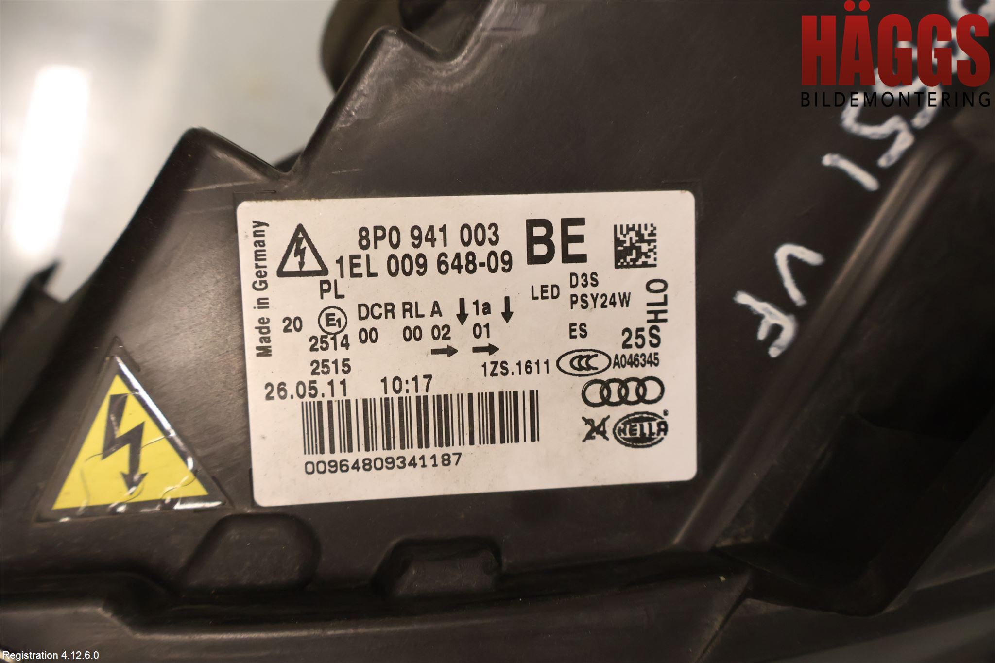 Audi A3/S3 05-13 Strålkastare Vänster