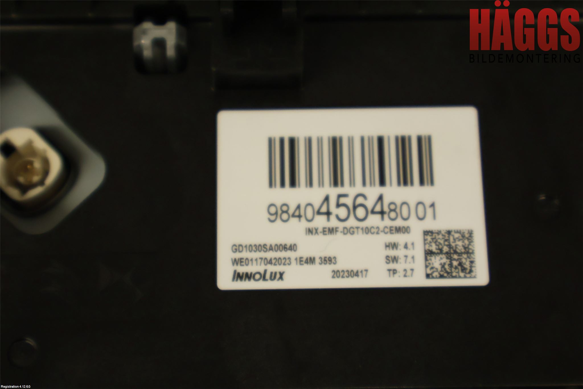 Citroen C4/E-C4 C4X/E-C4X III 21- Multifunktionsdisplay