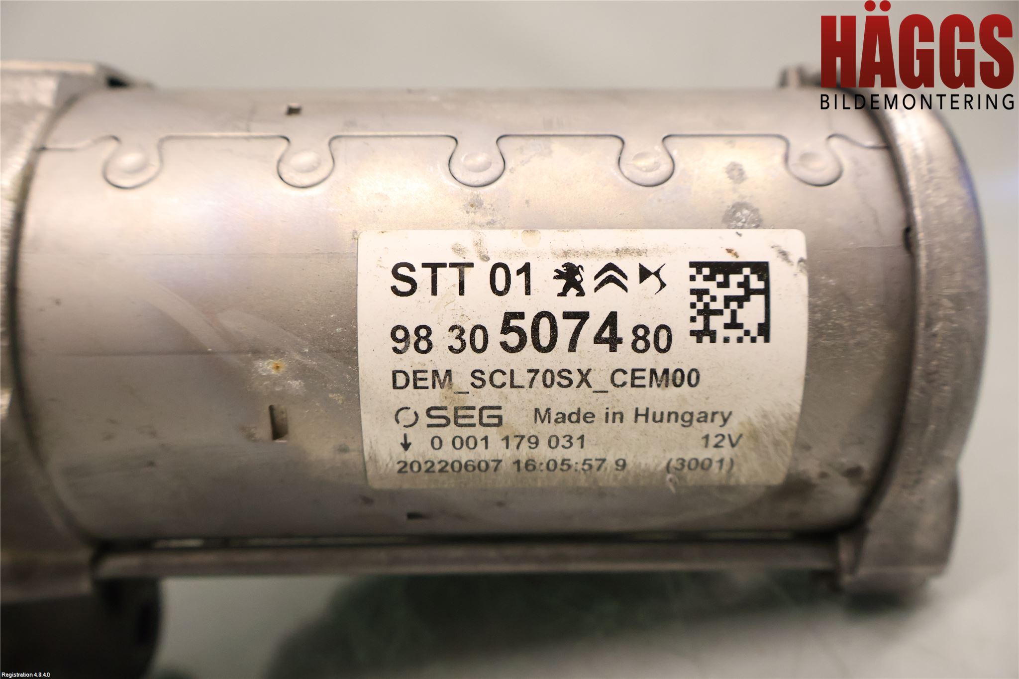 Peugeot 2008/E-2008 20- Startmotor