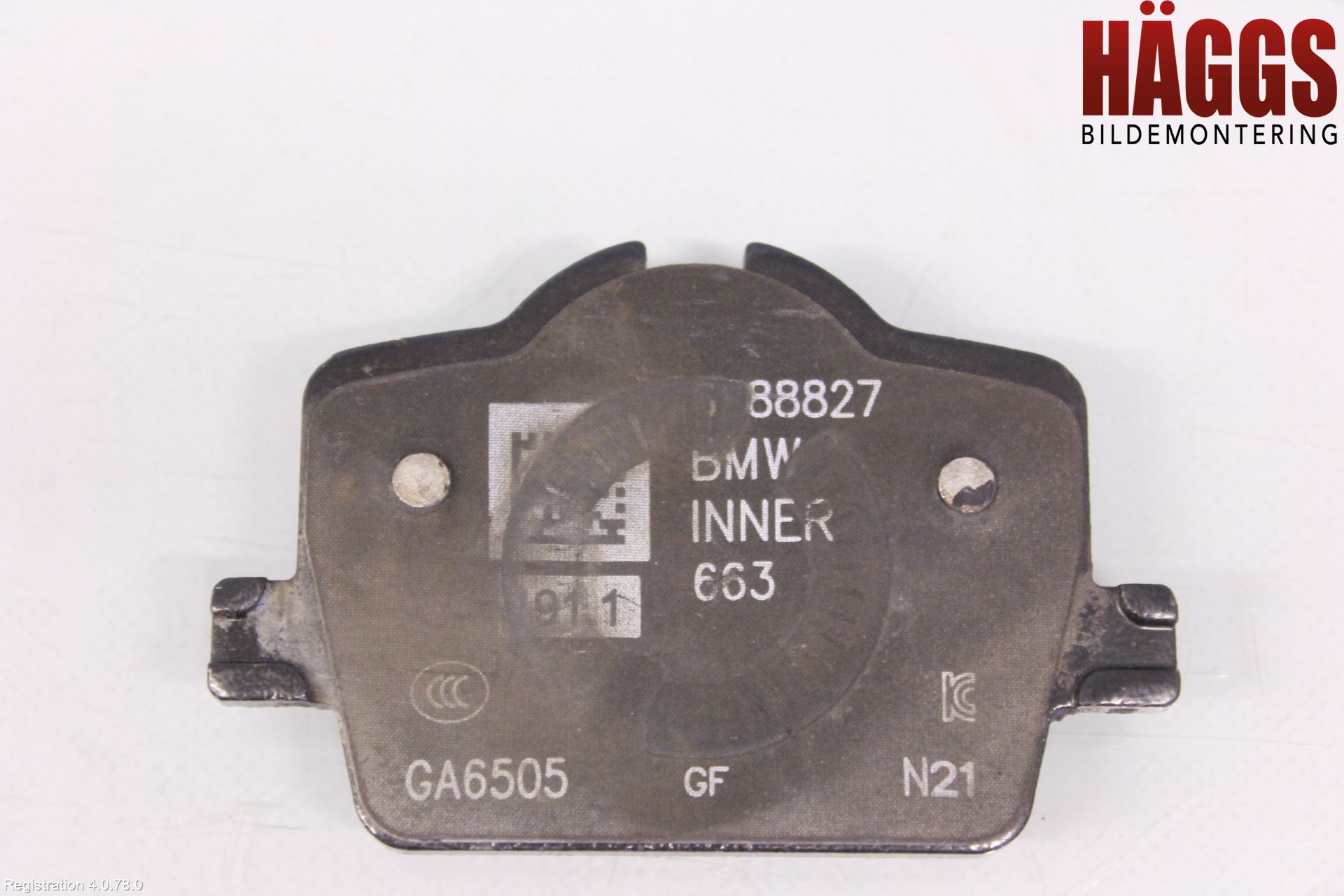 BMW 3 G20/G21/G80/G81 19- Bromsbelägg Bak