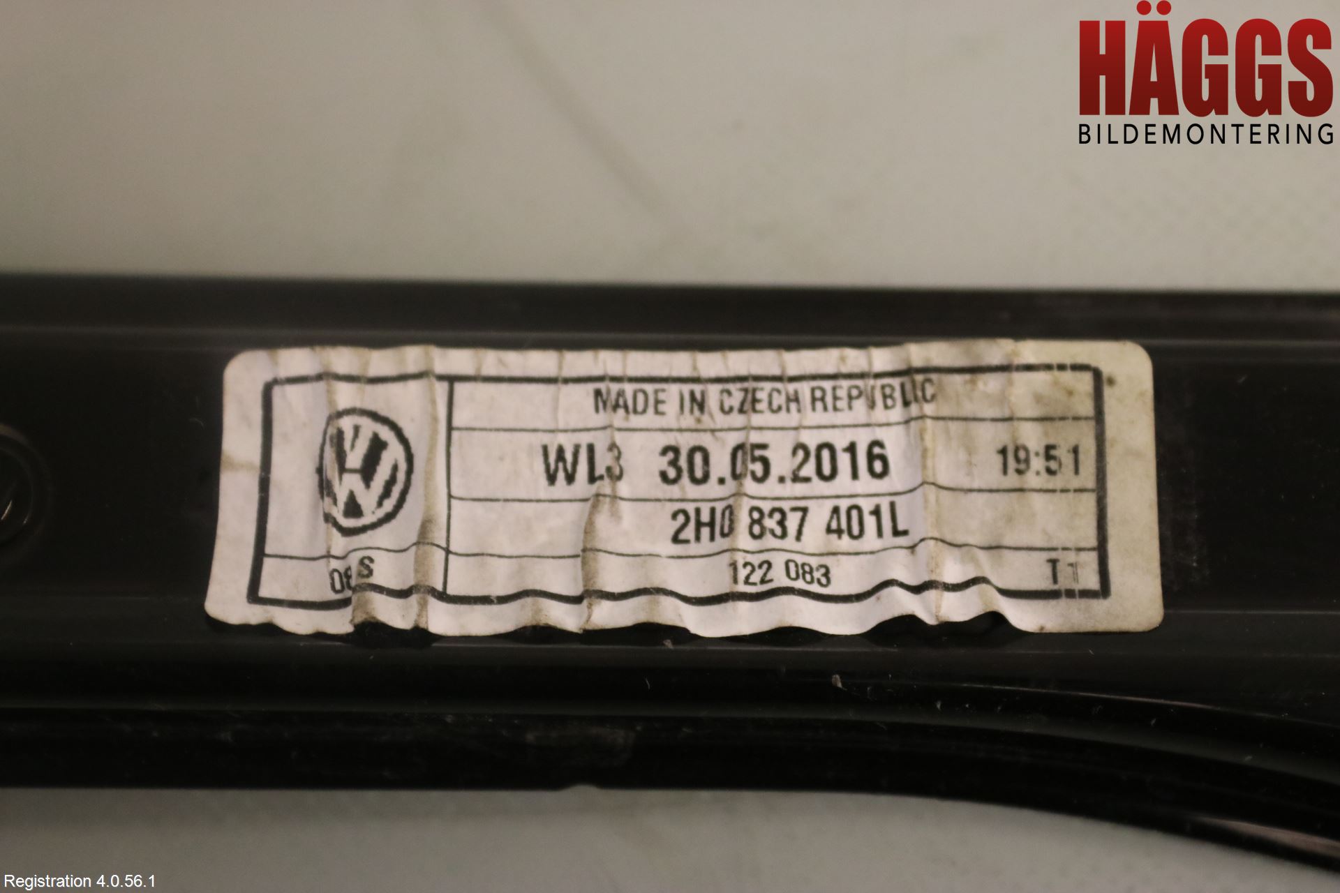 Volkswagen VW AMAROK 2H 10-22 Fönsterhissmekanism