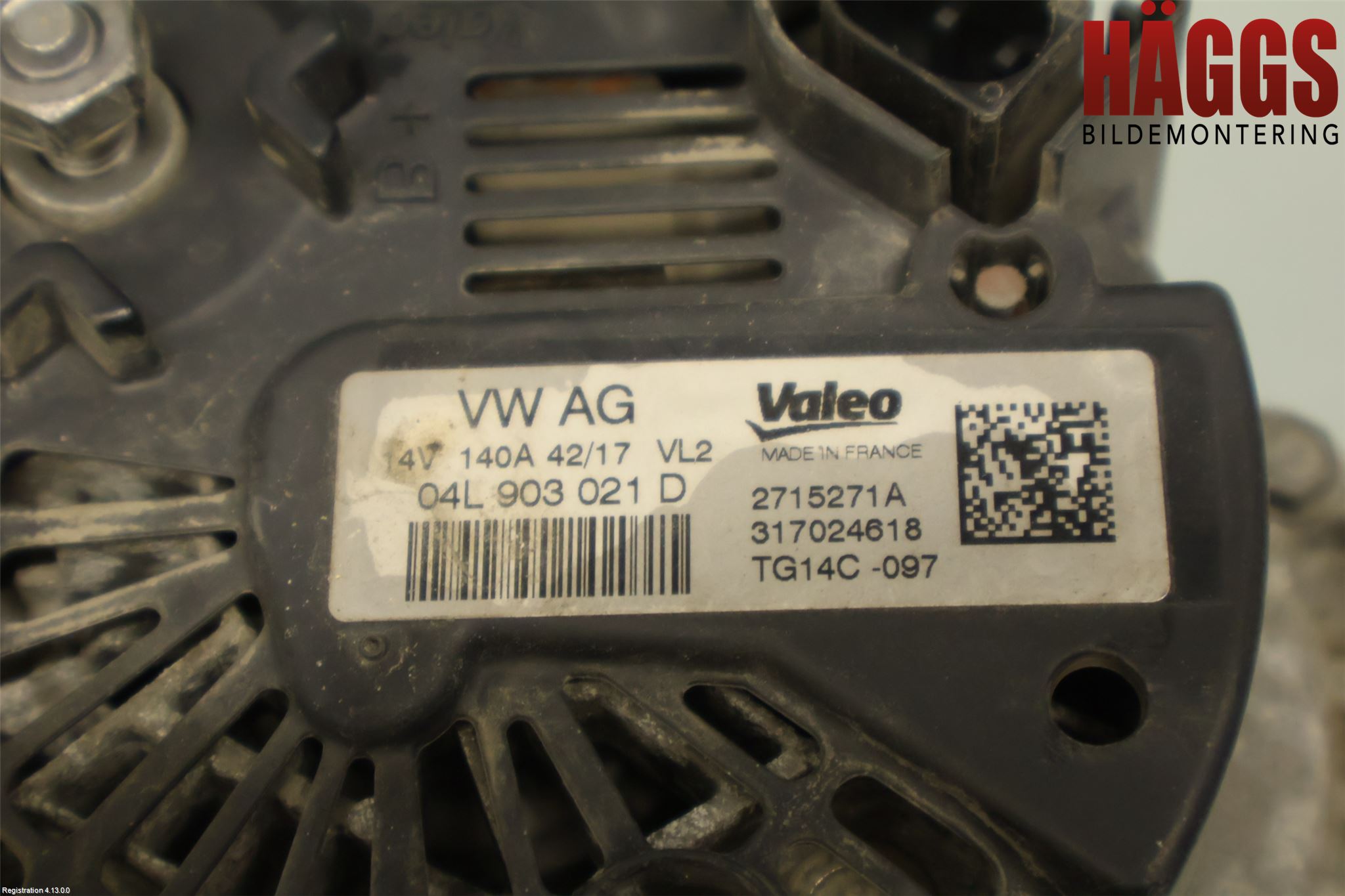 Volkswagen VW PASSAT 15-19 Generator