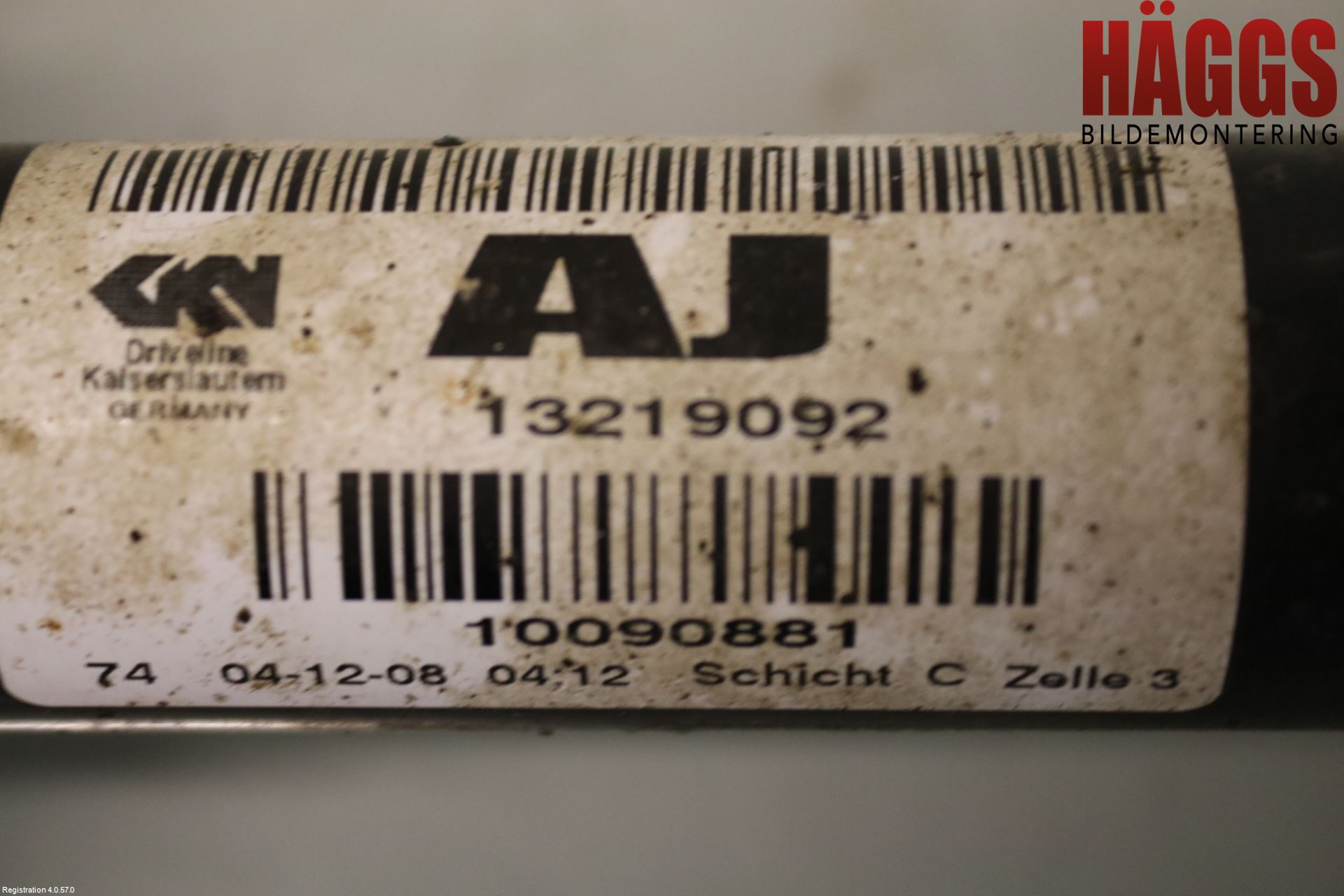 Opel INSIGNIA 09-16 Drivaxel Fram Vänster