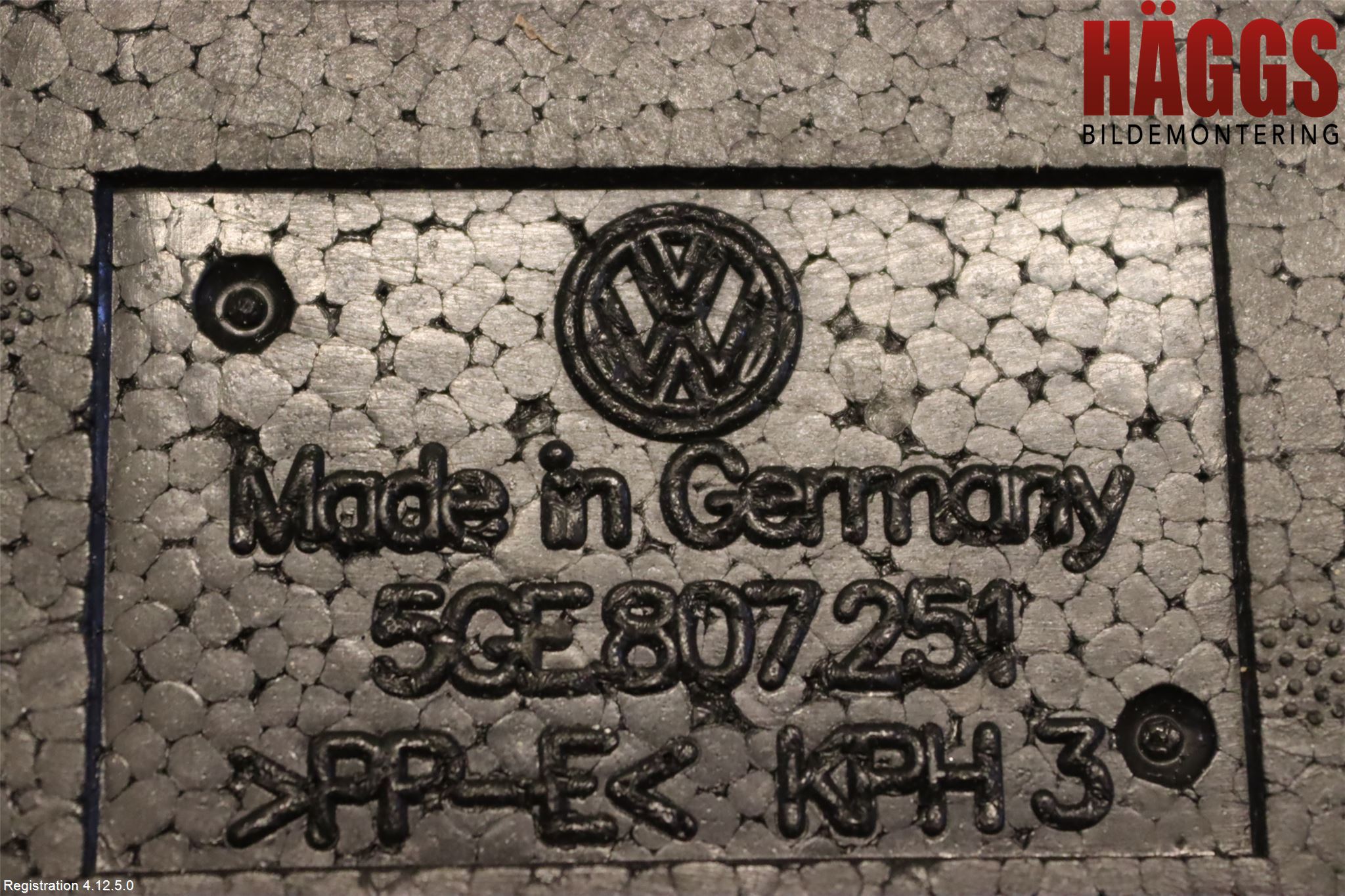 Volkswagen VW GOLF / E-GOLF VII 13-20 Stötfångare Deformelement Bak