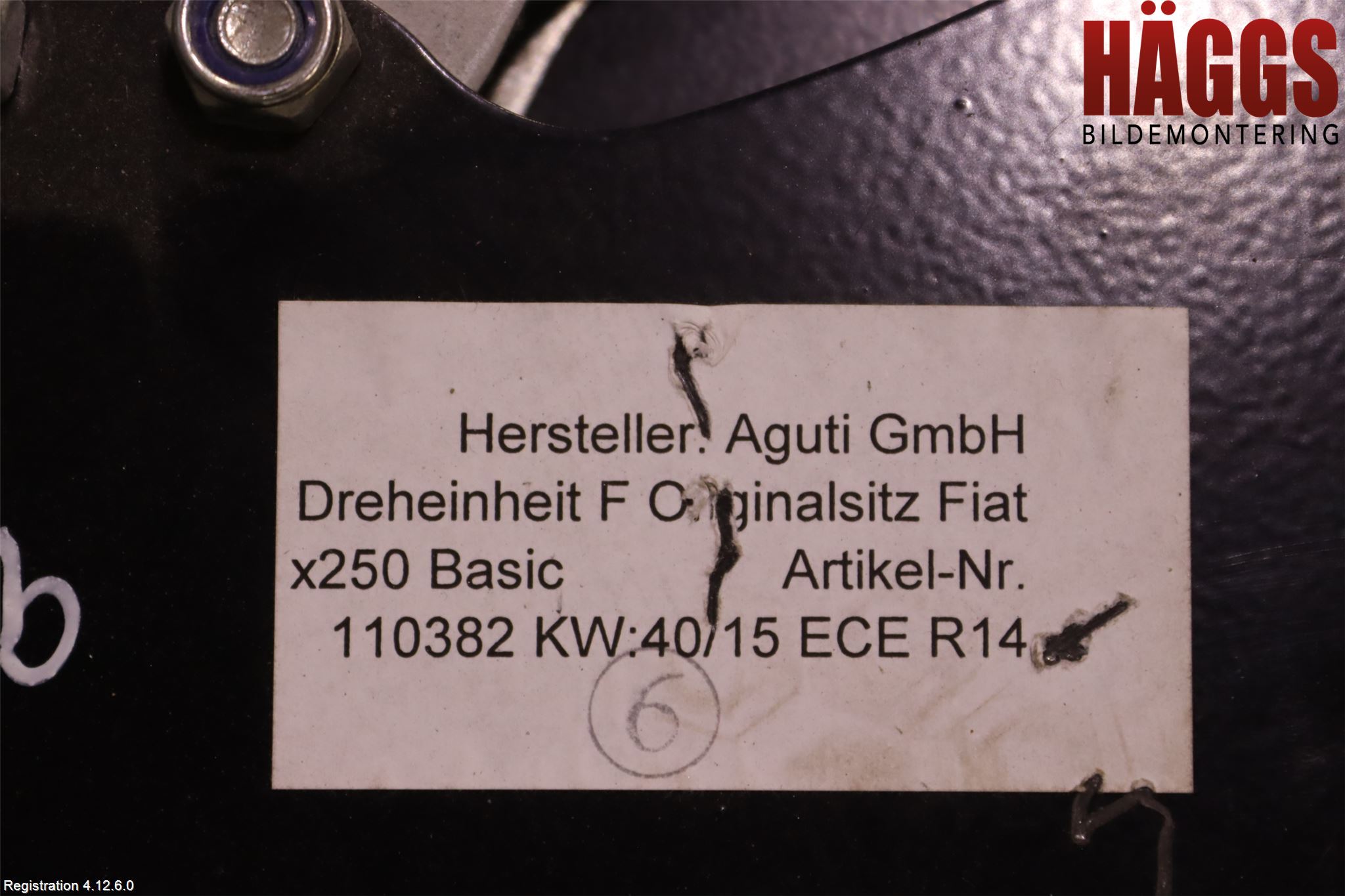 Fiat DUCATO 15-23 Inredning Stolsunderrede
