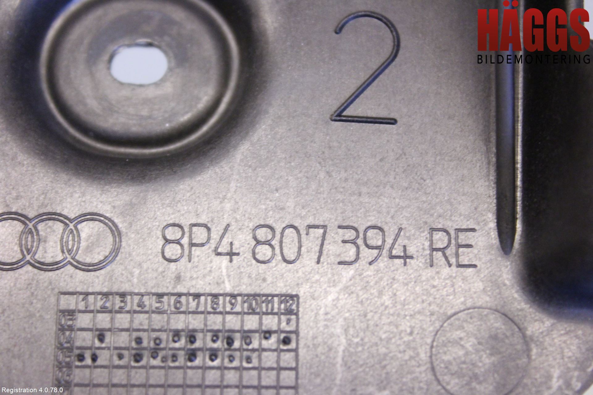 Audi A3/S3 05-13 Stötfångarfäste Bak Hö