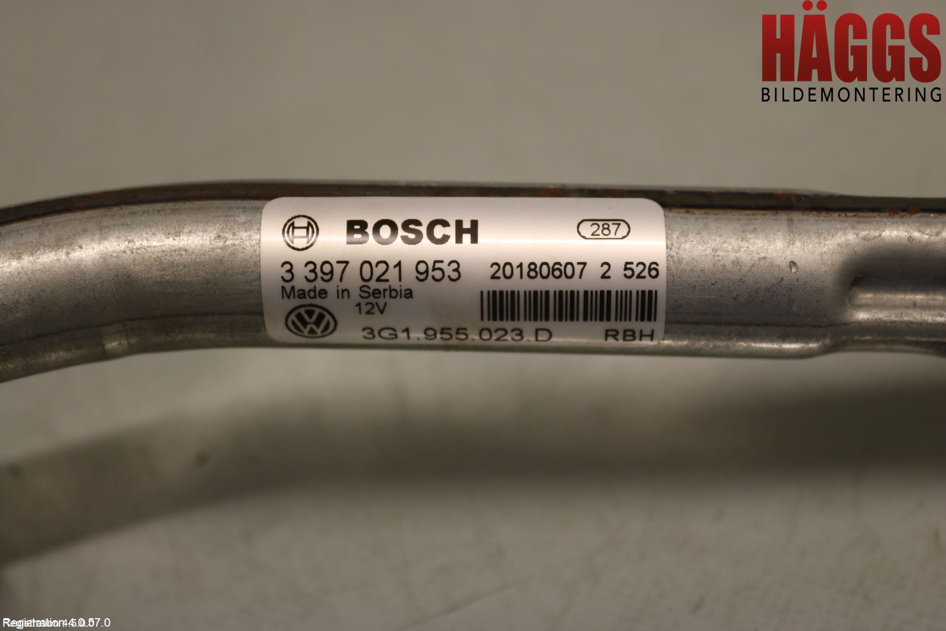 Volkswagen VW PASSAT 15-19 Torkarmotor Vindruta