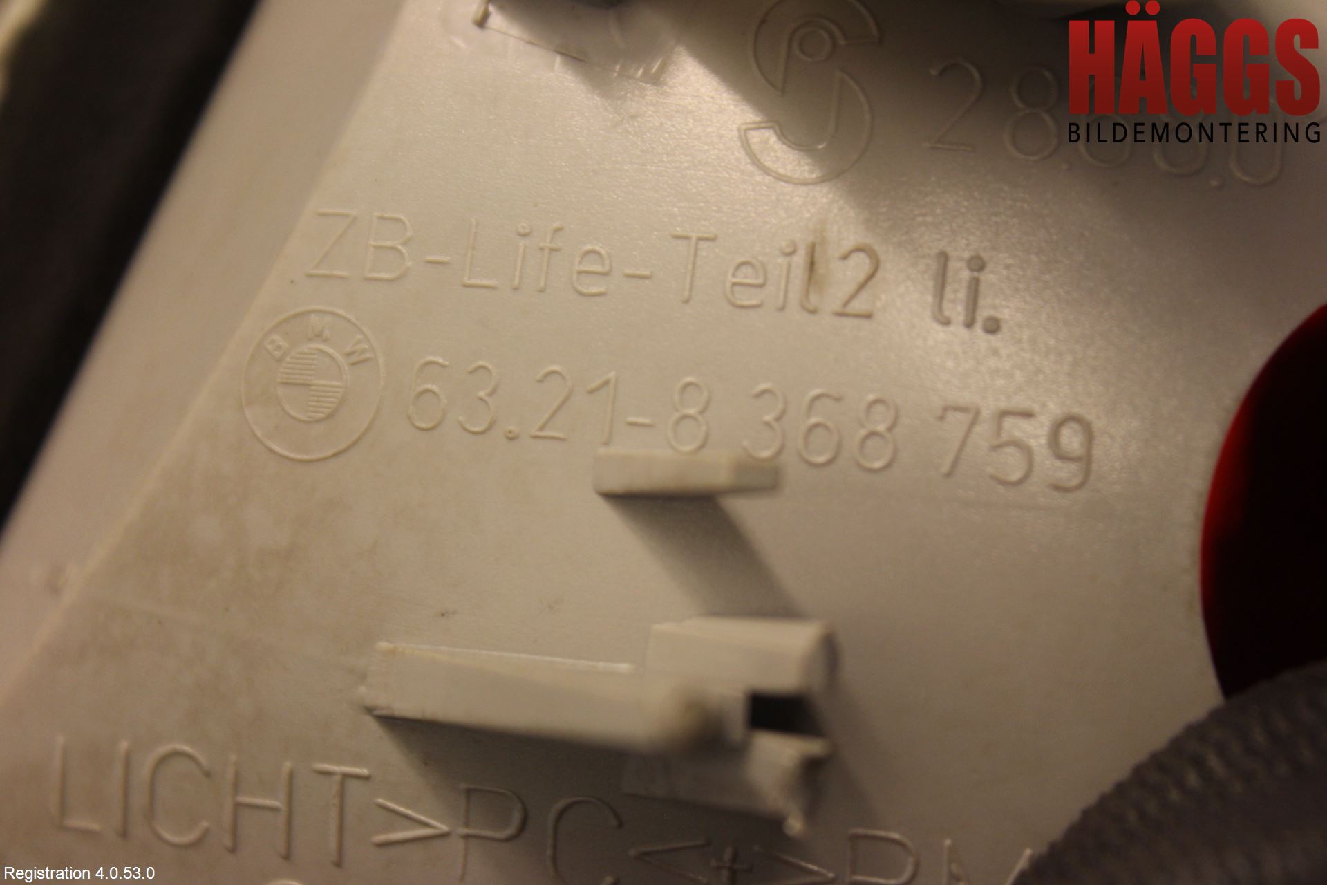 BMW 3 E46      98-05 Bakljus Lucka Vä