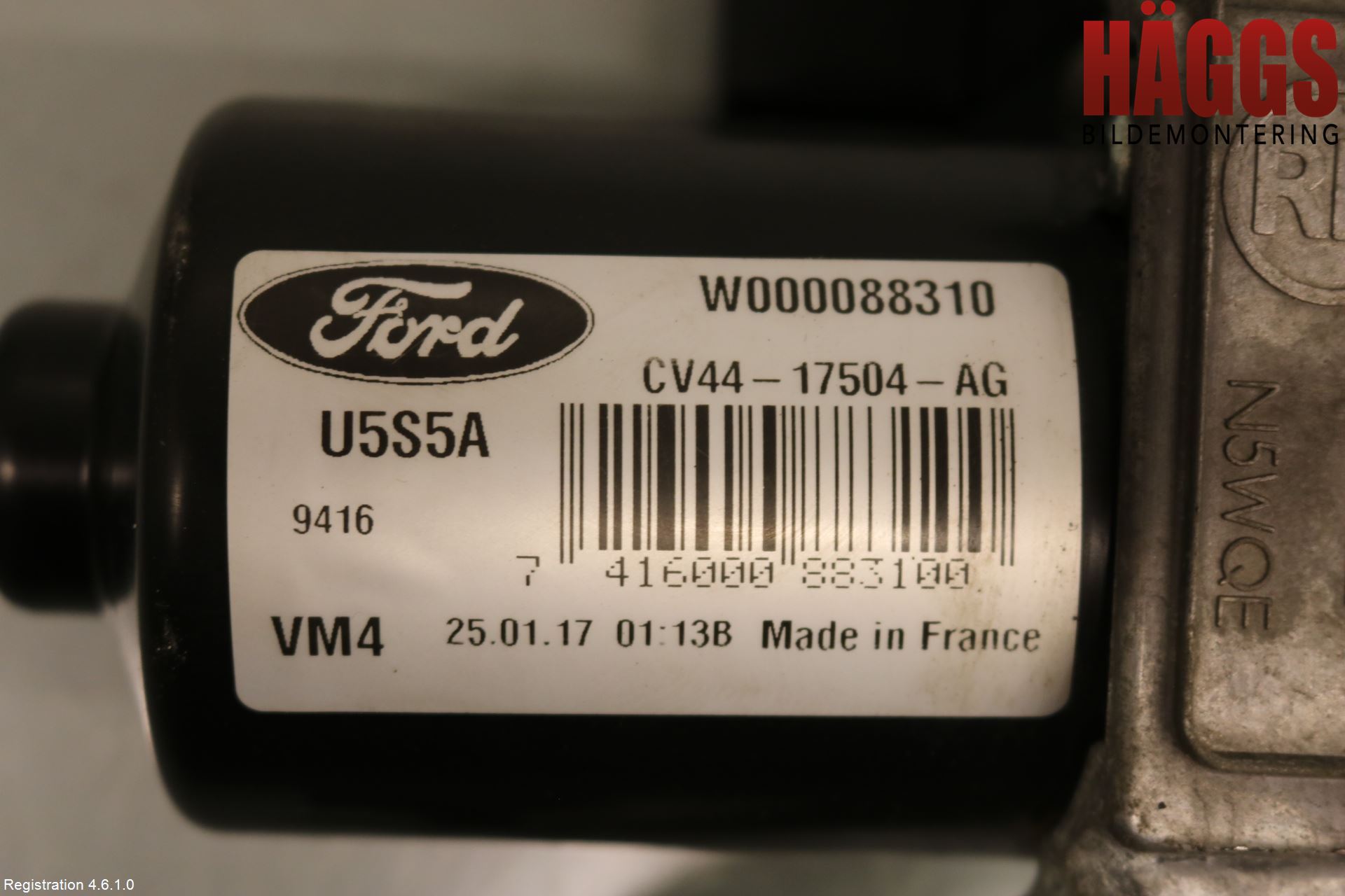 Ford KUGA 17-19 Torkarmotor Vindruta
