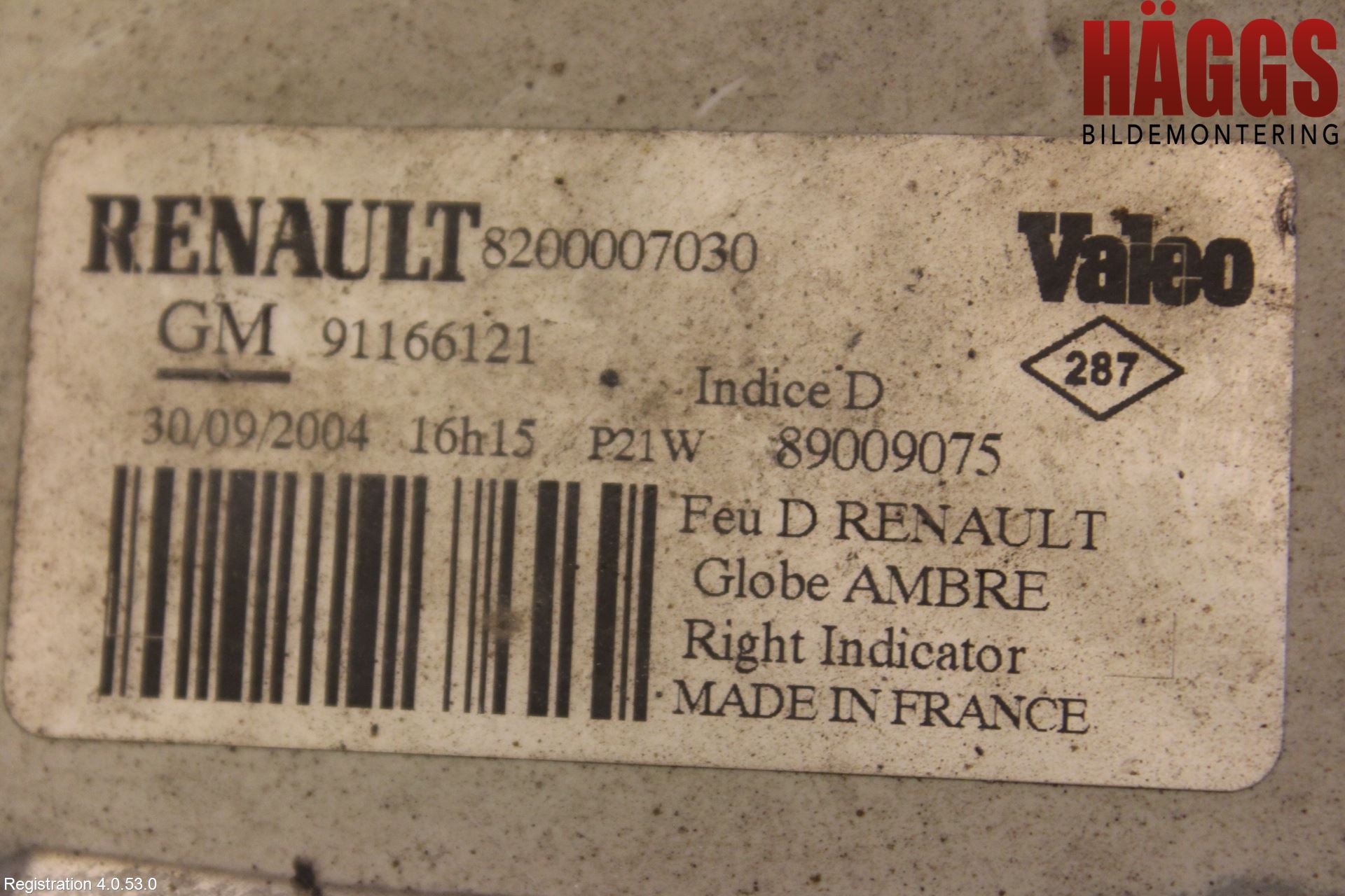 Renault TRAFIC   02-14 Blinkers Fram Höger