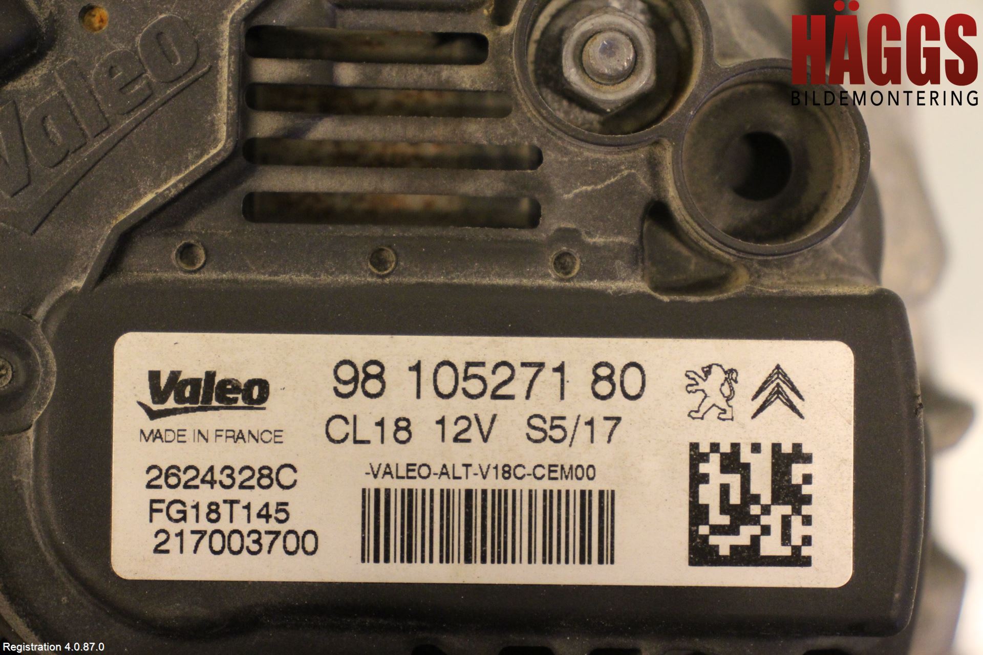 Peugeot PARTNER 16-18 Generator