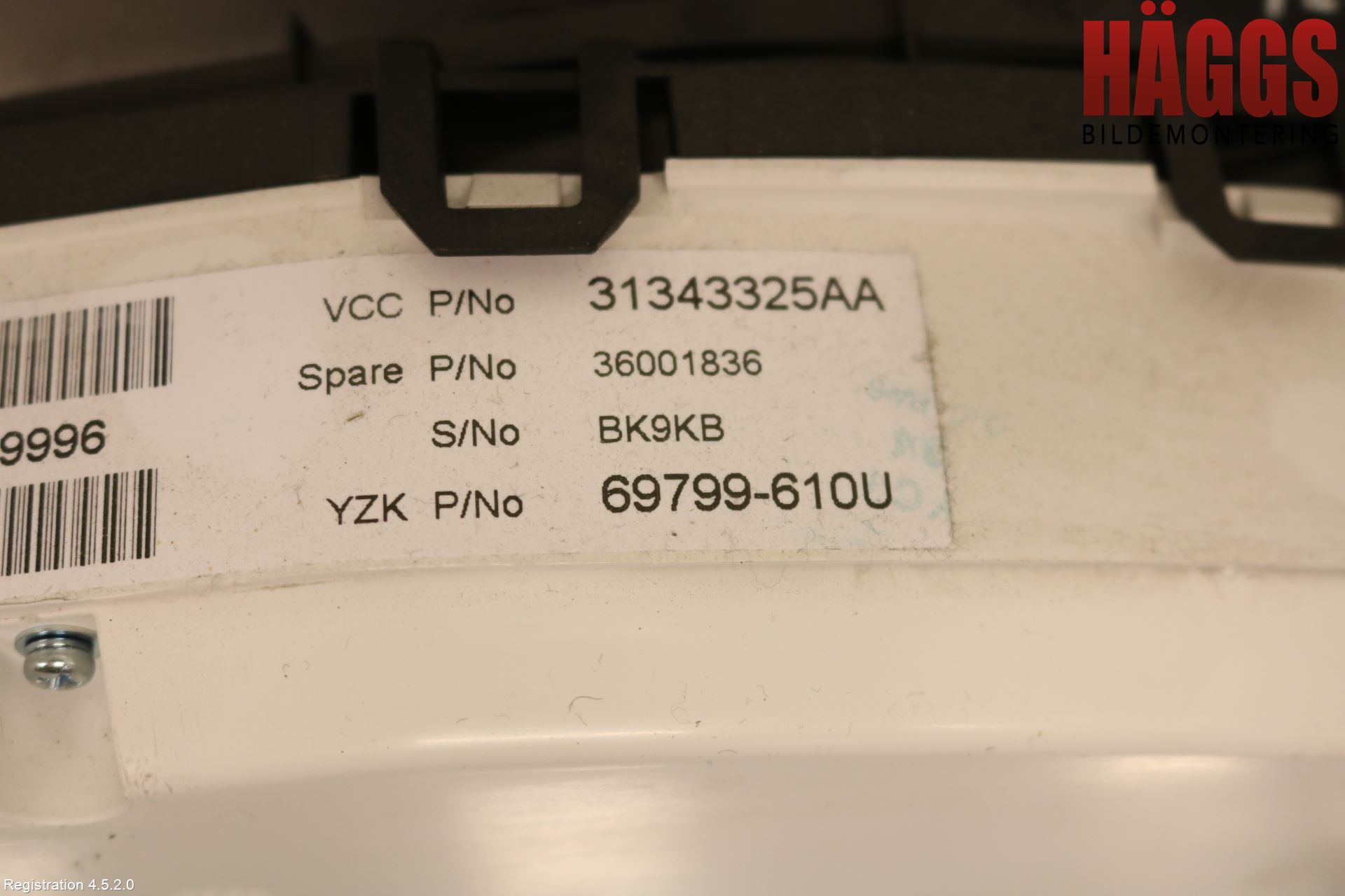 Volvo XC70 08-13 Instrument Komb