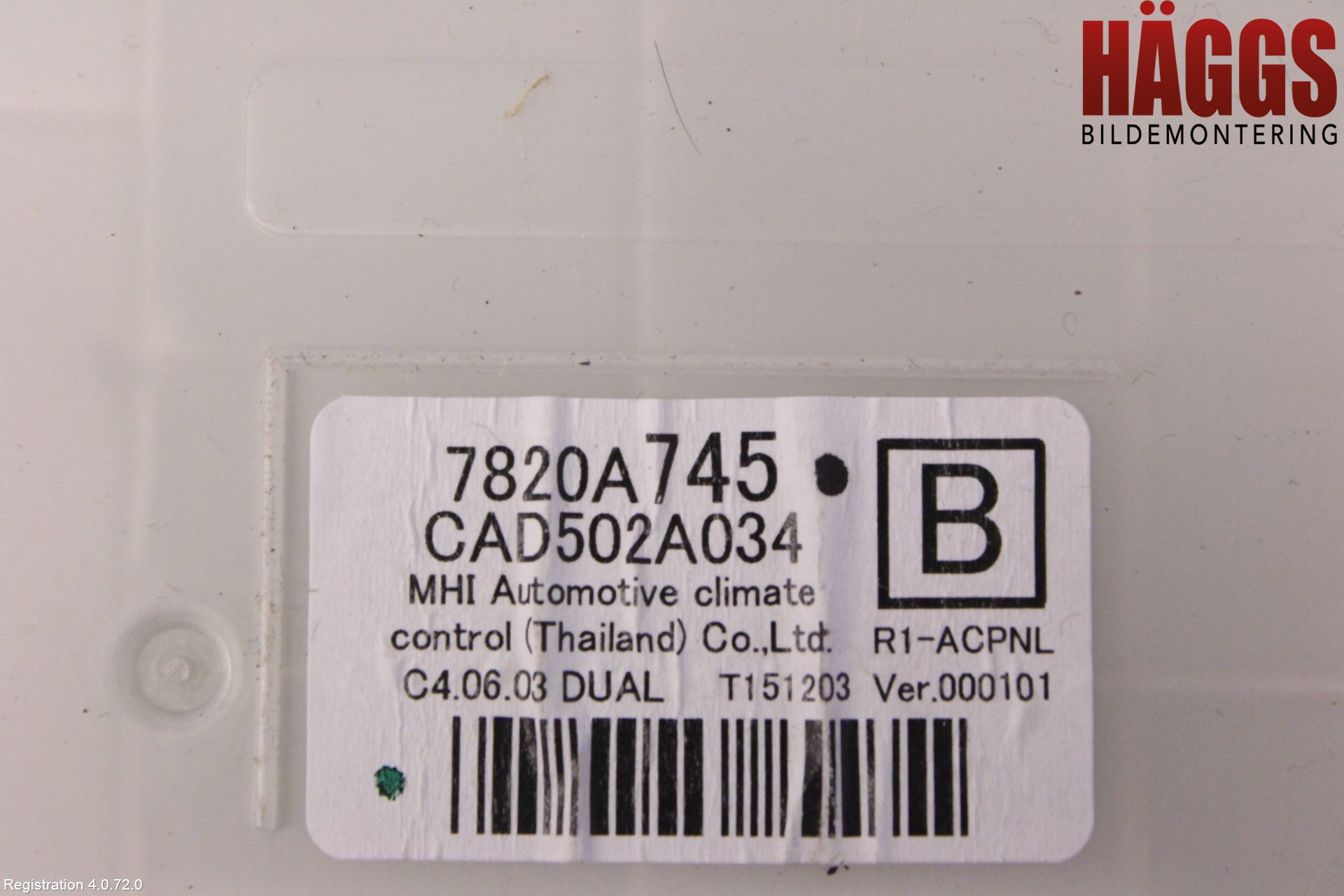 Mitsubishi L200 16-23 Ac Styrenhet Ac Manöveren