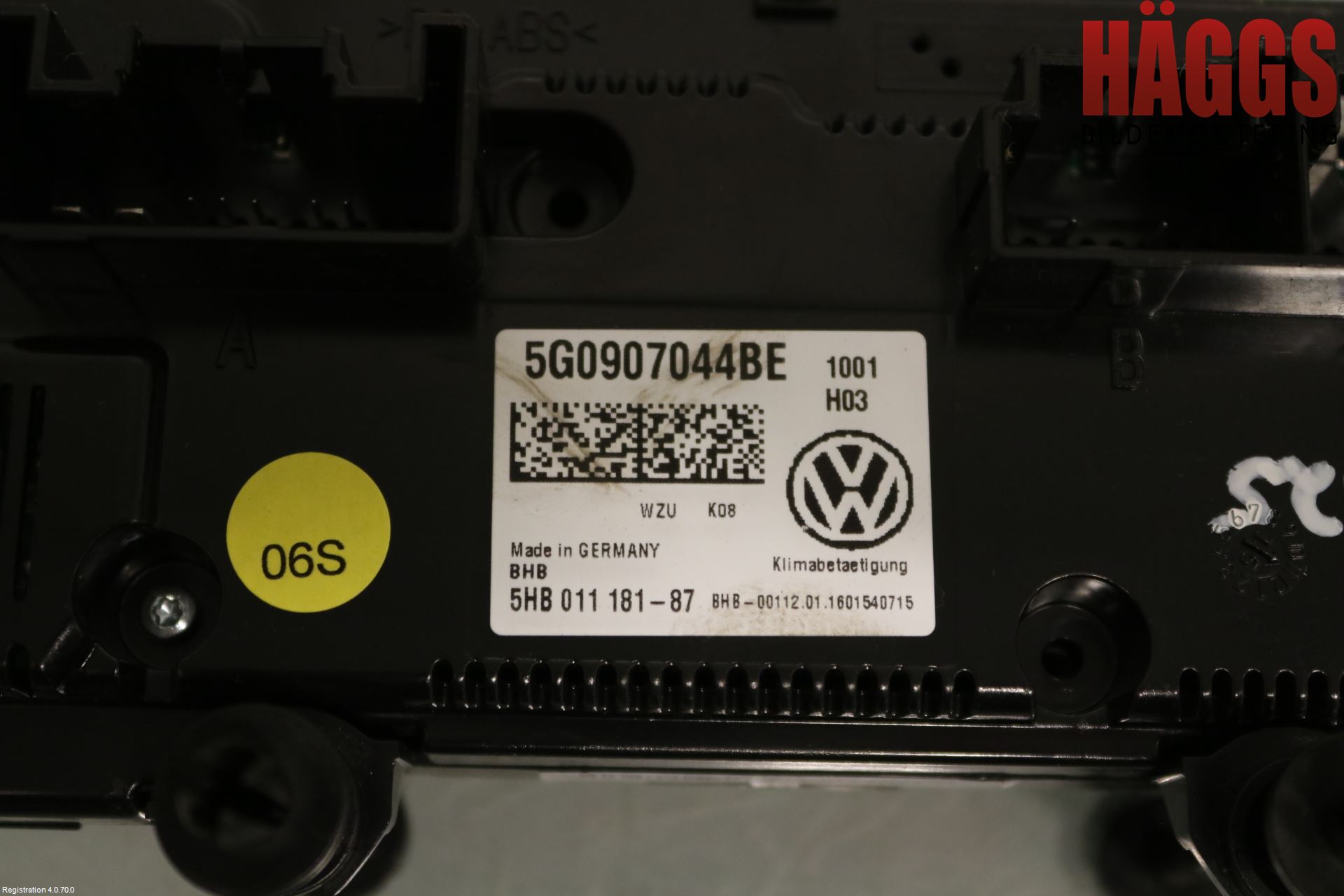 Volkswagen VW GOLF / E-GOLF VII 13-20 Ac Styrenhet Ac Manöveren