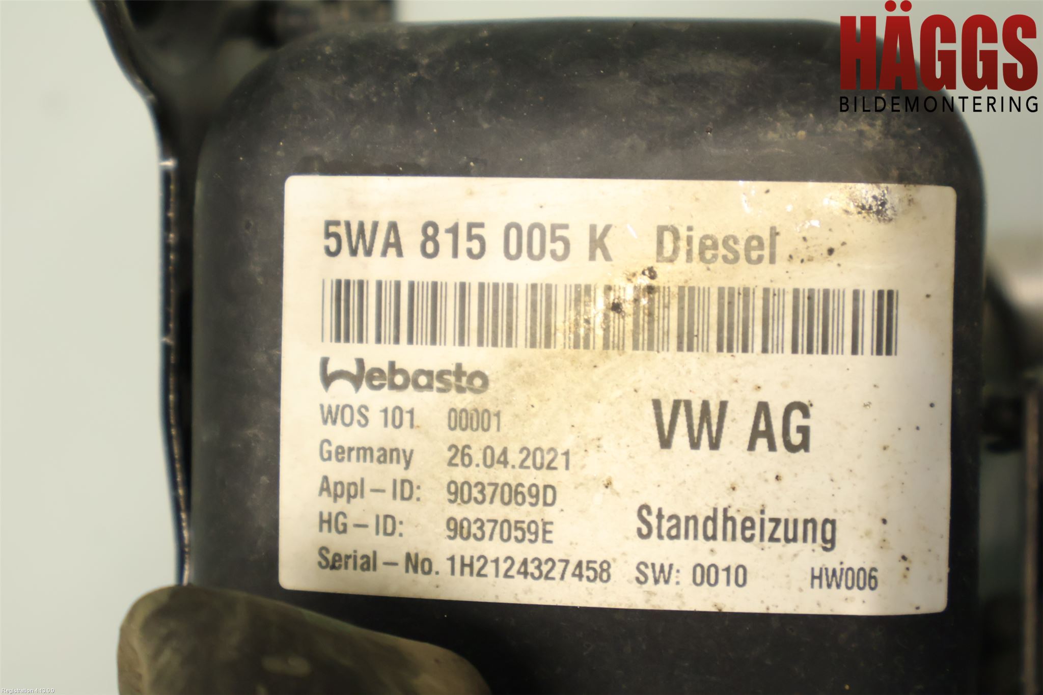 Volkswagen VW GOLF / E-GOLF VIII 20- Dieselvärmare
