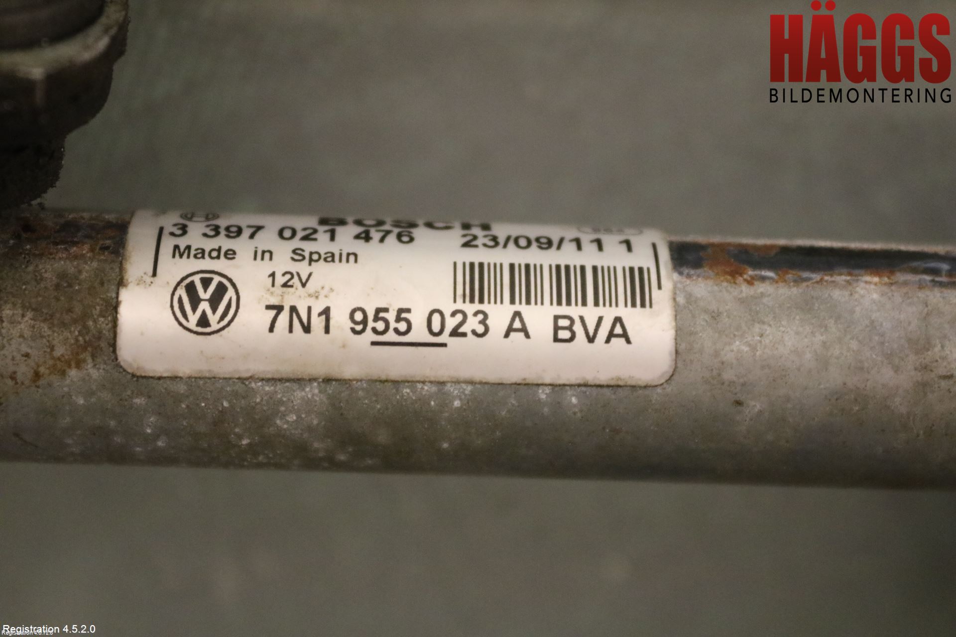 Volkswagen VW SHARAN 11- Torkarmekanism Vindruta
