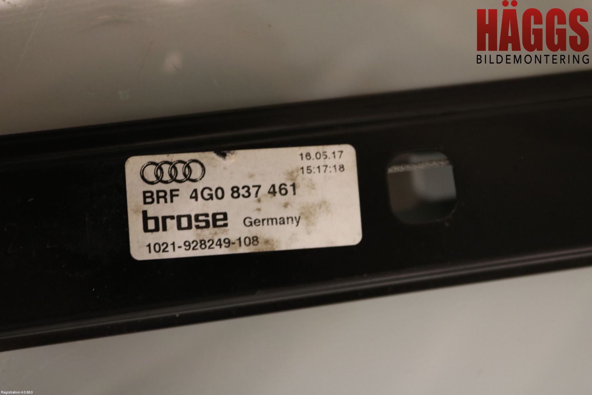 Audi A6/S6 4G 11-18 Fönsterhissmekanism