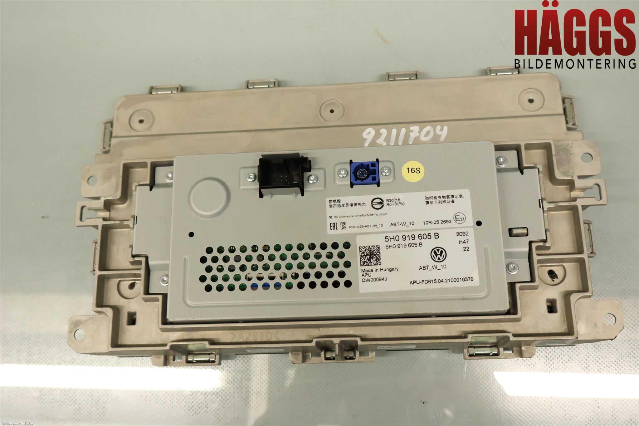 Volkswagen VW GOLF / E-GOLF VIII 20- Multifunktionsdisplay