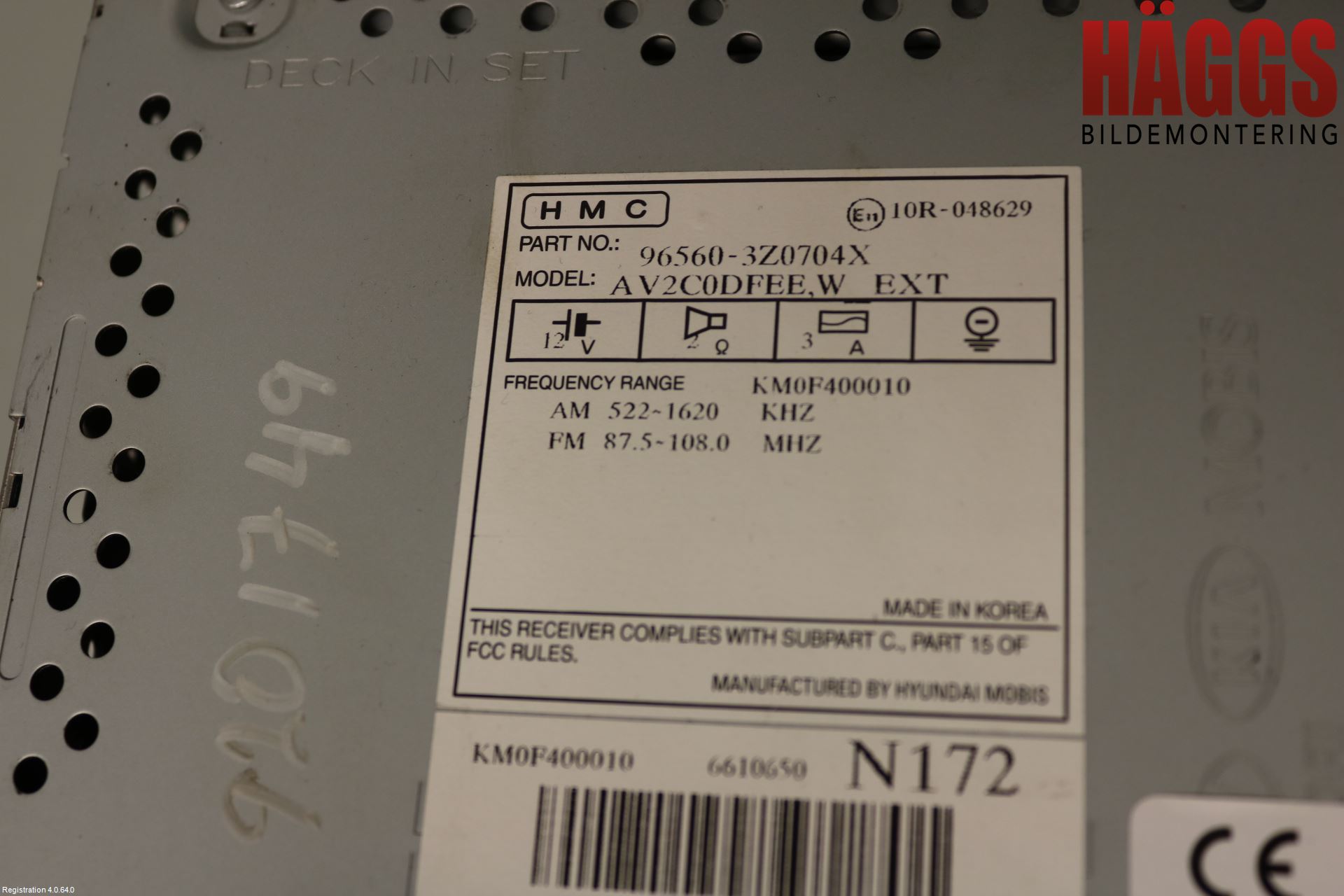 Hyundai i40 16-18 Cd Radio - Multimediapanel