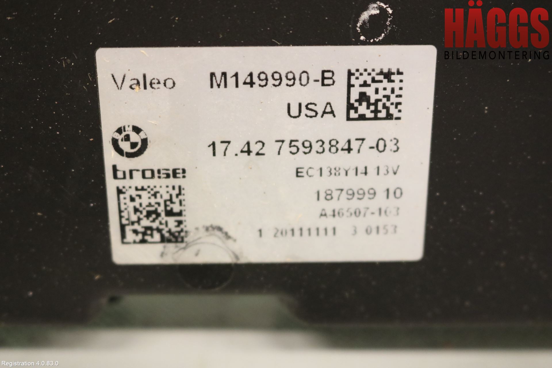 BMW X3 F25 10-17 Kylfläkt El