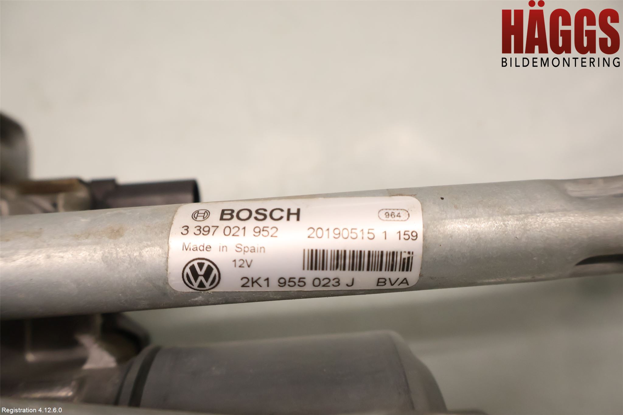 Volkswagen VW CADDY 16-20 Torkarmotor Vindruta