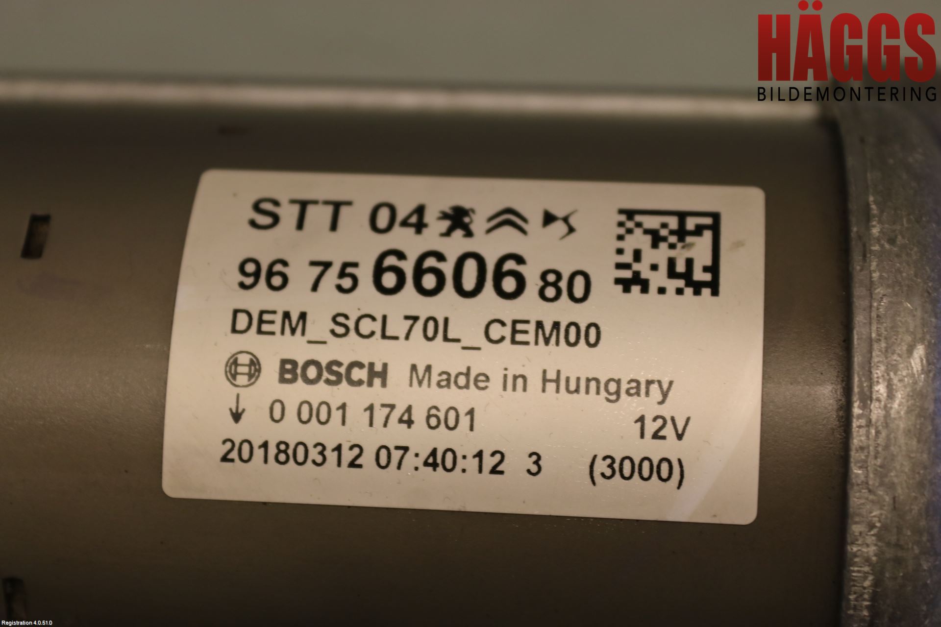 Citroen BERLINGO 08-18 Startmotor Diesel