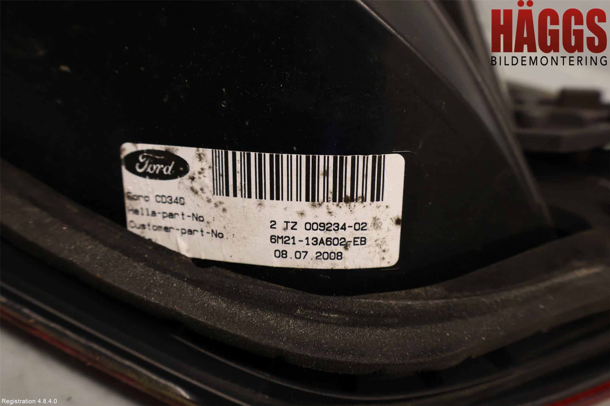 Ford GALAXY 06-15 Bakljus Lucka Hö