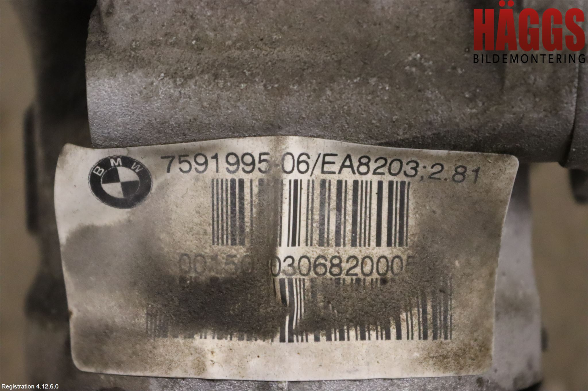 BMW 3 F30/F31/F80 12-19 Framvagn Diffrential