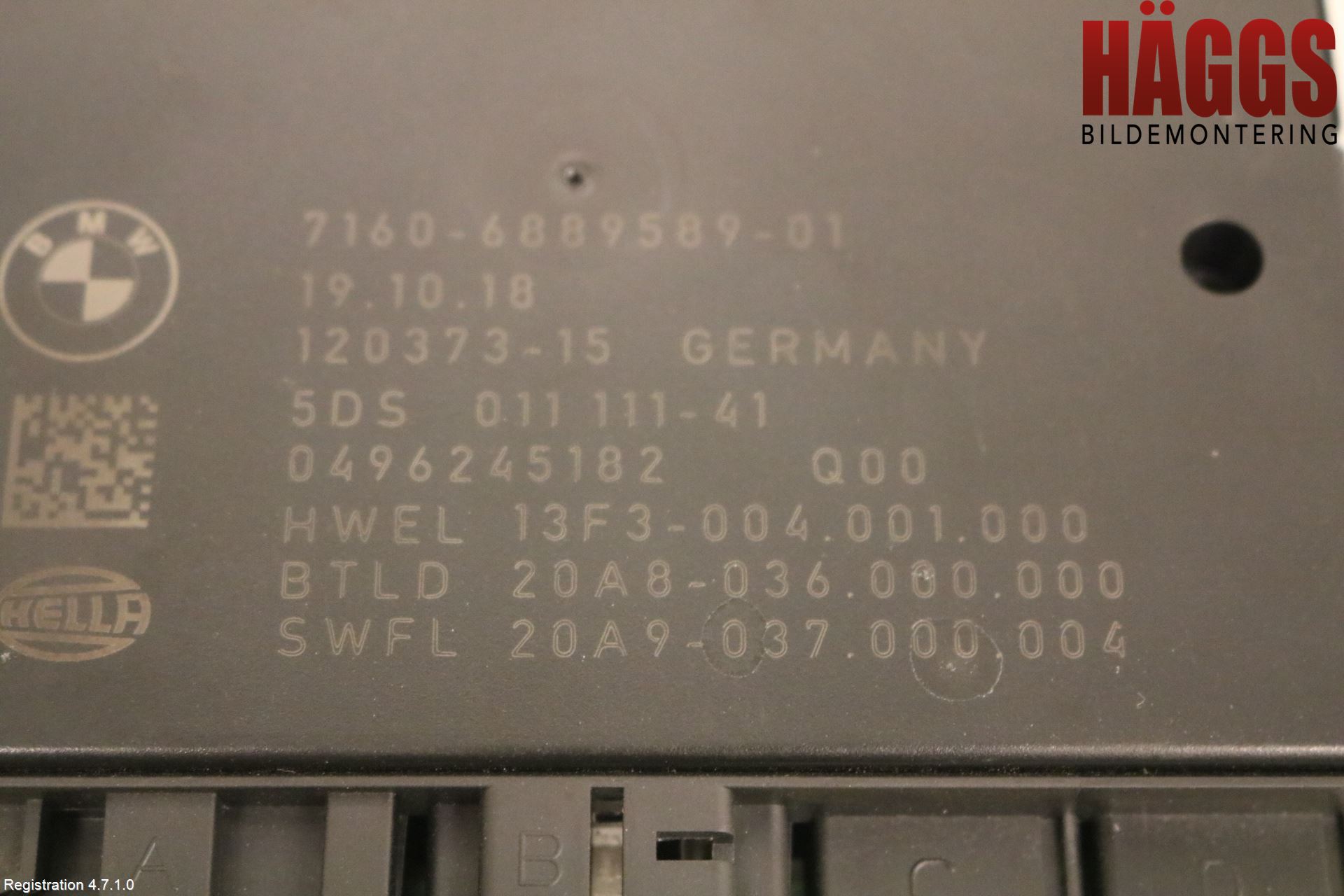 BMW 3 F30/F31/F80 12-19 Styrenhet Dragkrok