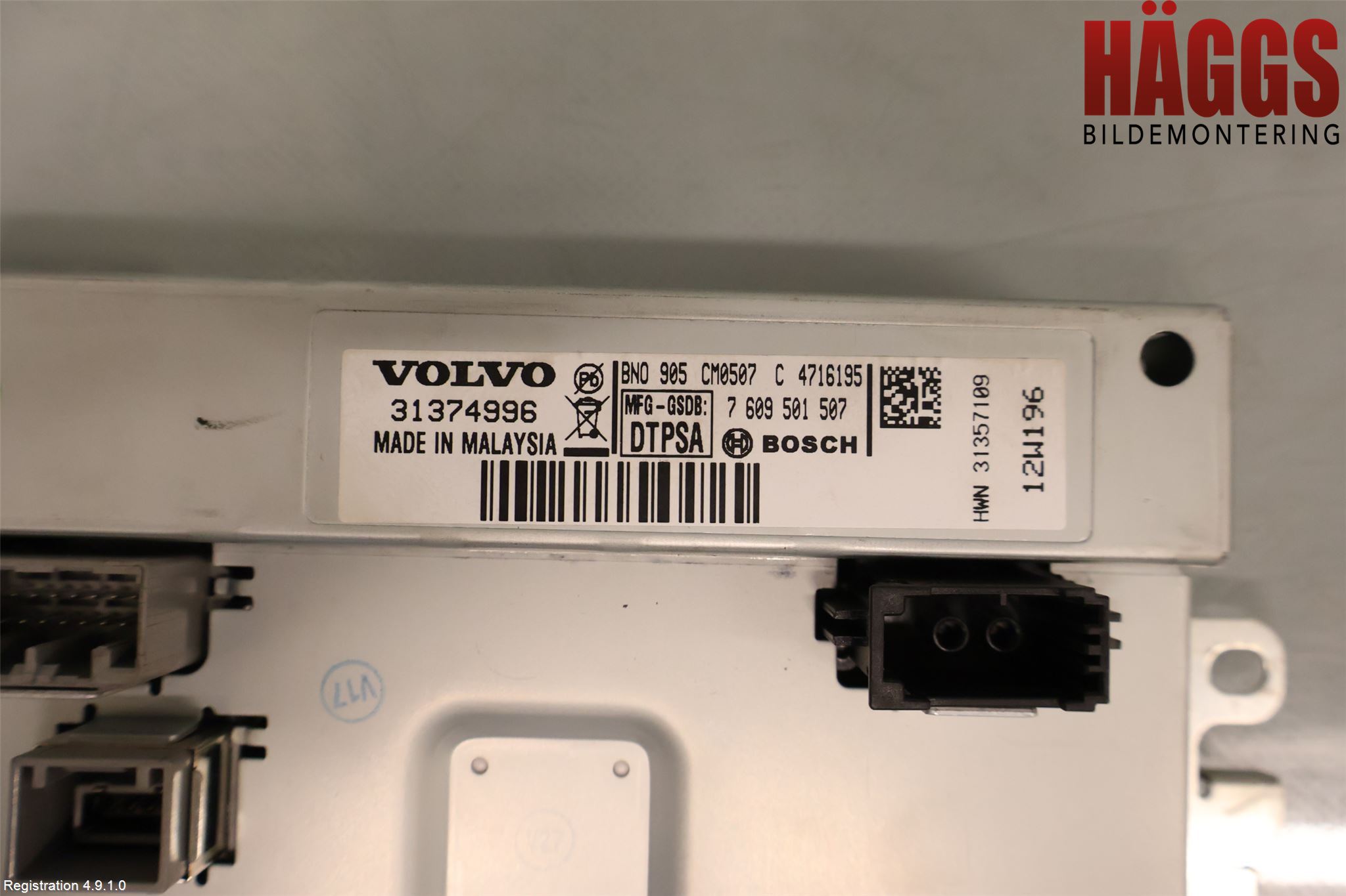 Volvo V70 08-13 Bildskärm