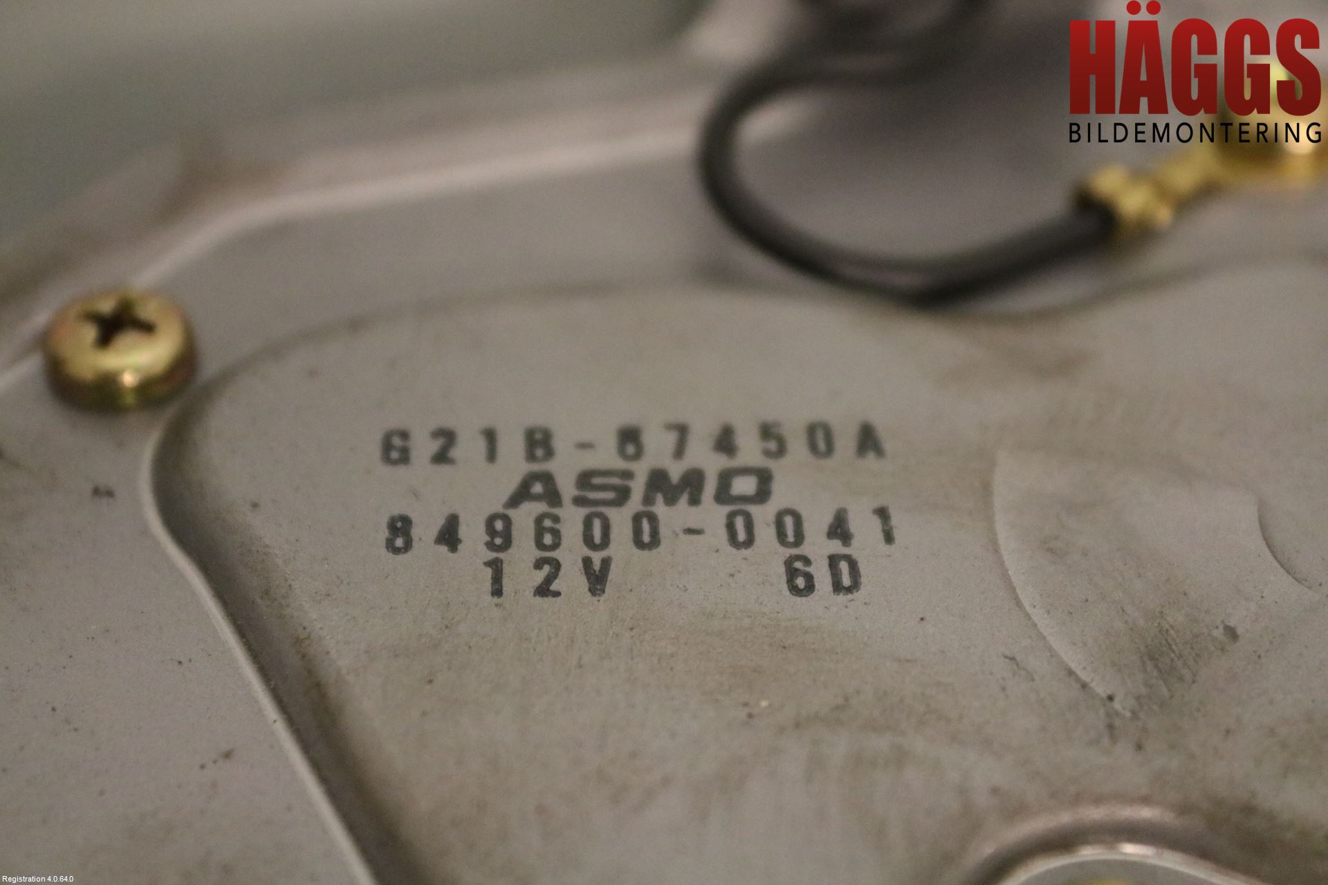 Mazda 6 02-08 Torkarmotor Baklucka