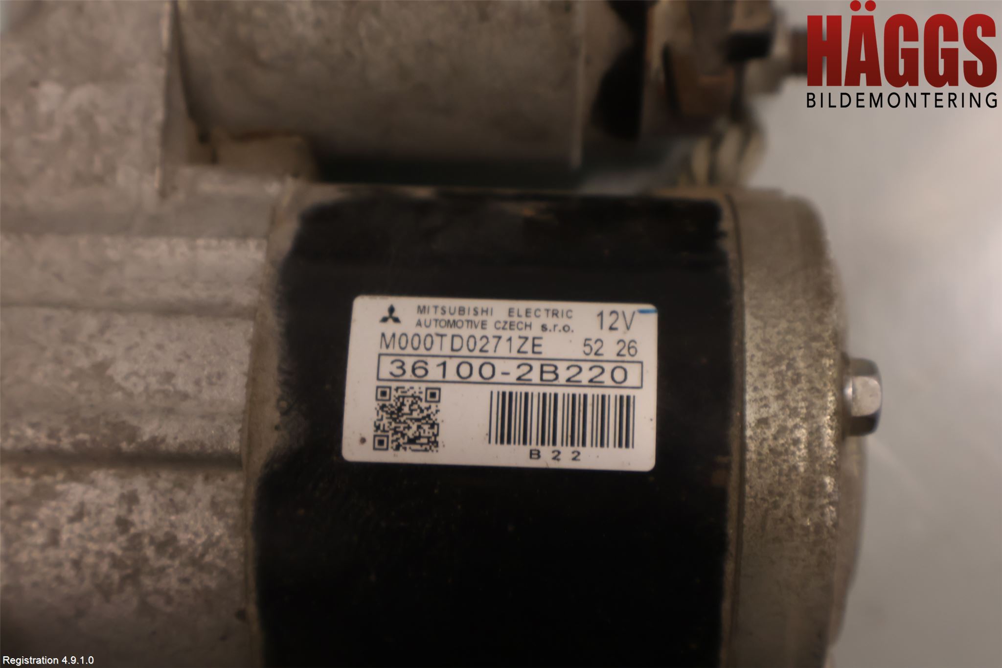 Kia SPORTAGE (SL) 11-15 Startmotor