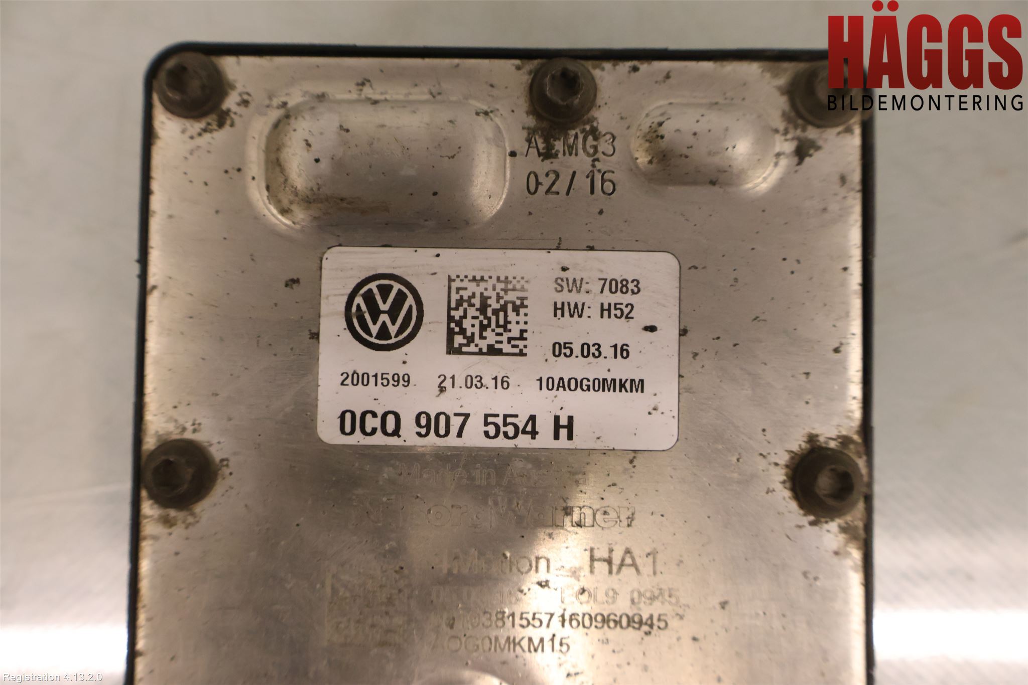 Volkswagen VW PASSAT 15-19 Styrenhet Fyrhjulsdrift