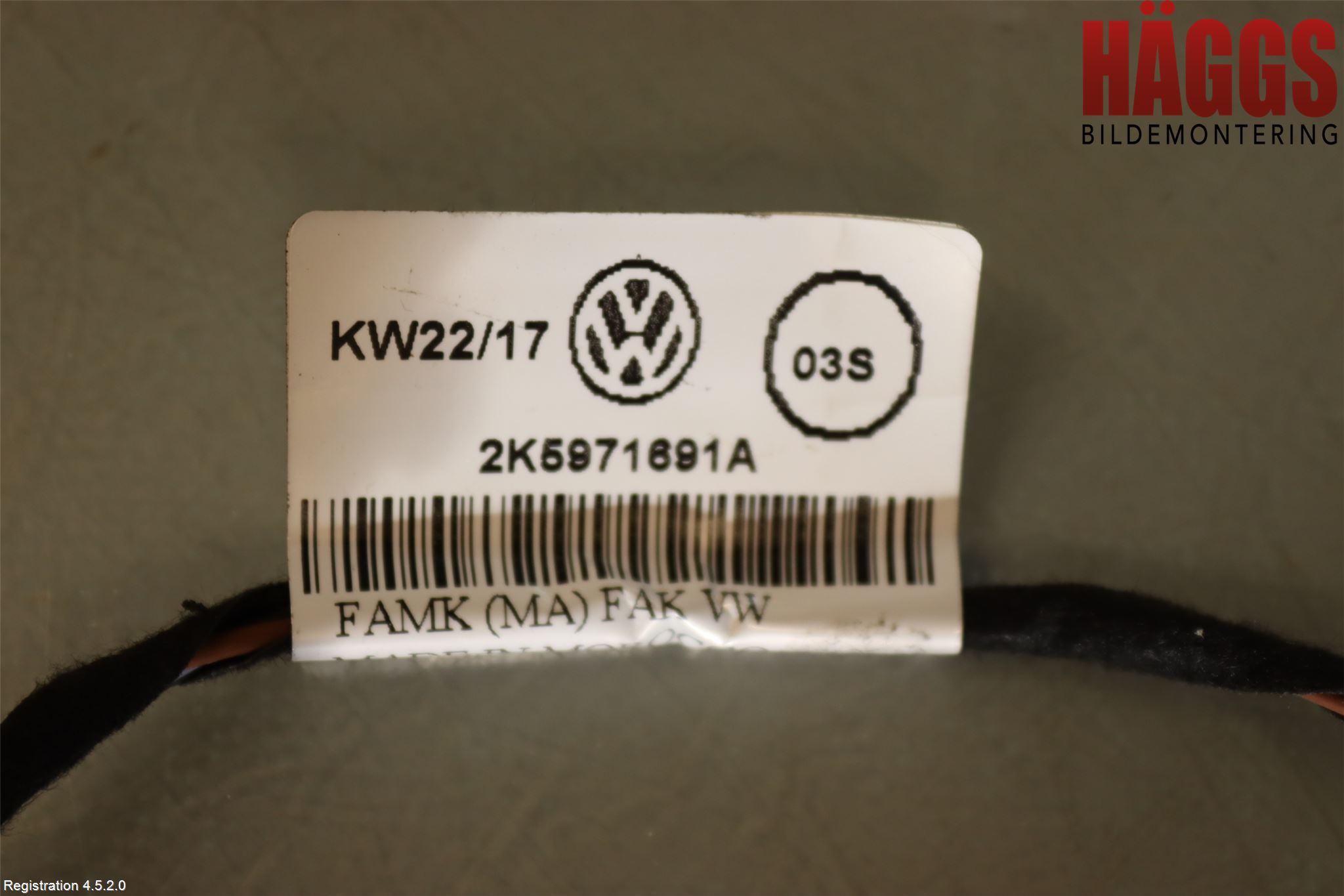 Volkswagen VW CADDY 16-20 Kabelhärva