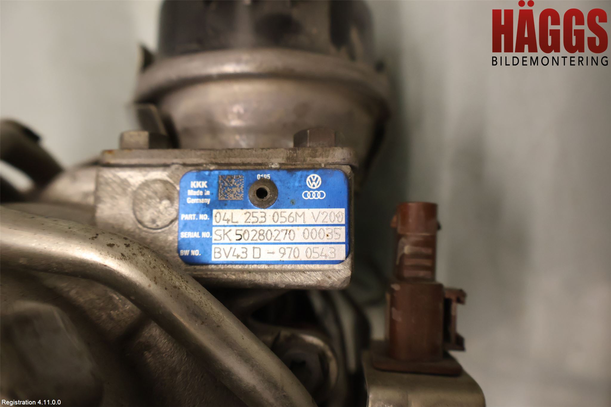 Volkswagen VW PASSAT 15-19 Turboaggregat