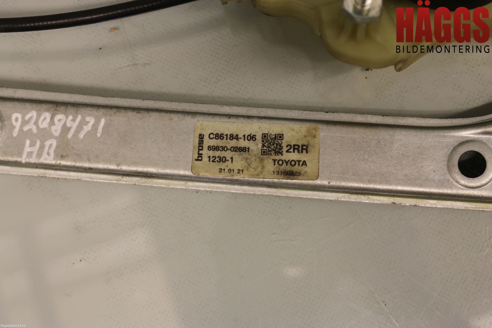 Toyota COROLLA 19- Fönsterhiss El Kompl