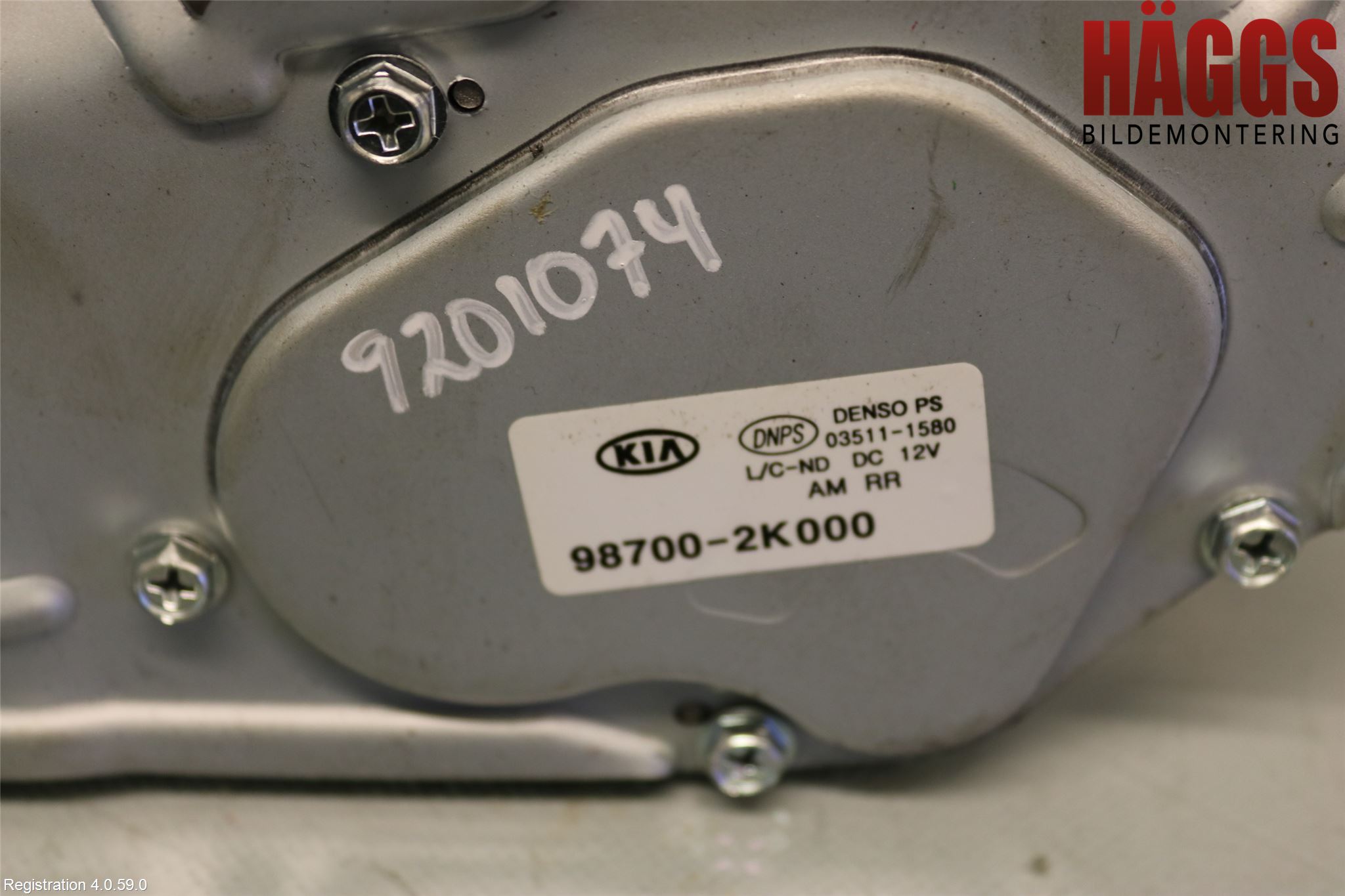 Kia SOUL 09- Torkarmotor Baklucka