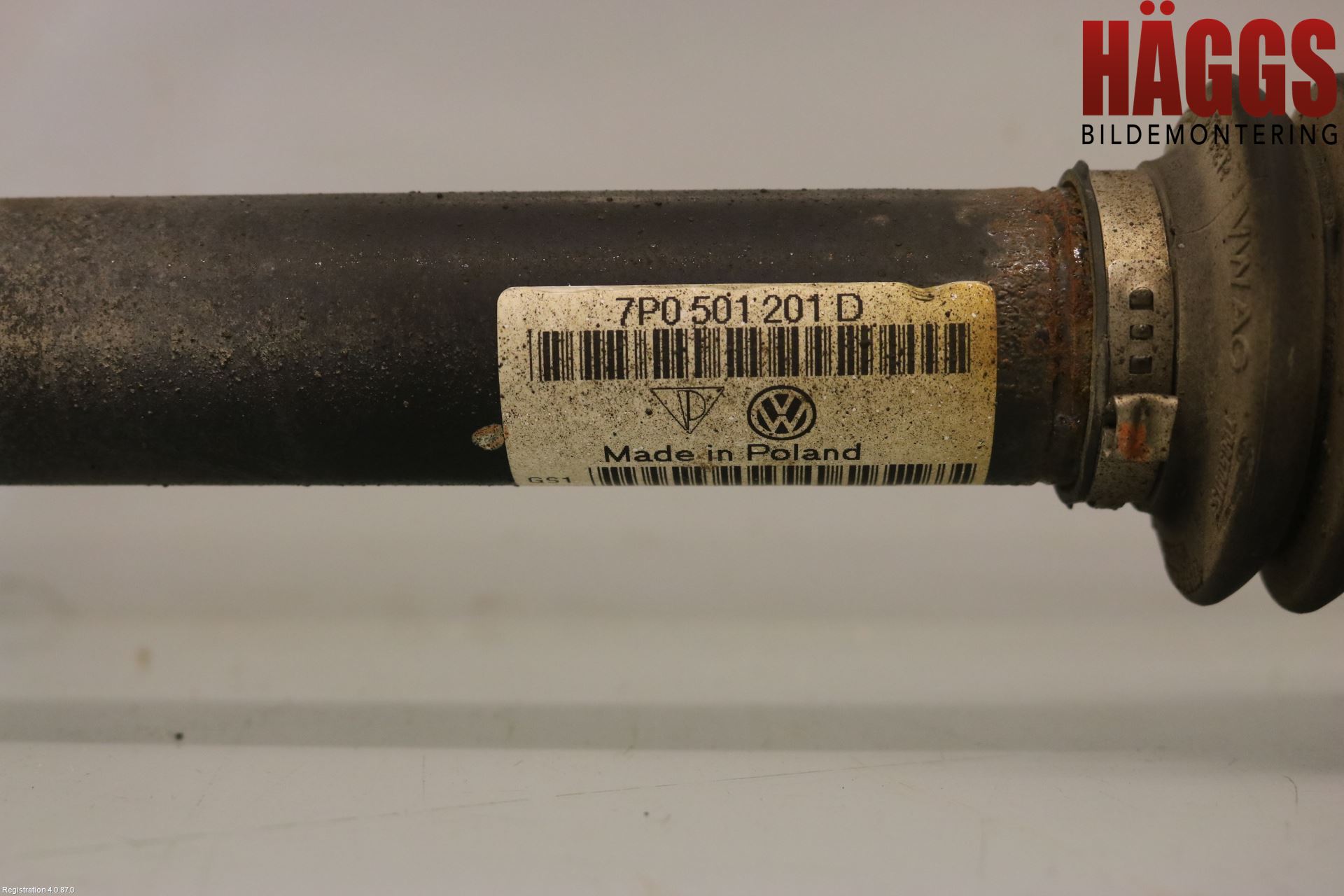 Volkswagen VW TOUAREG 7P 11-18 Drivaxel Bak Vänster