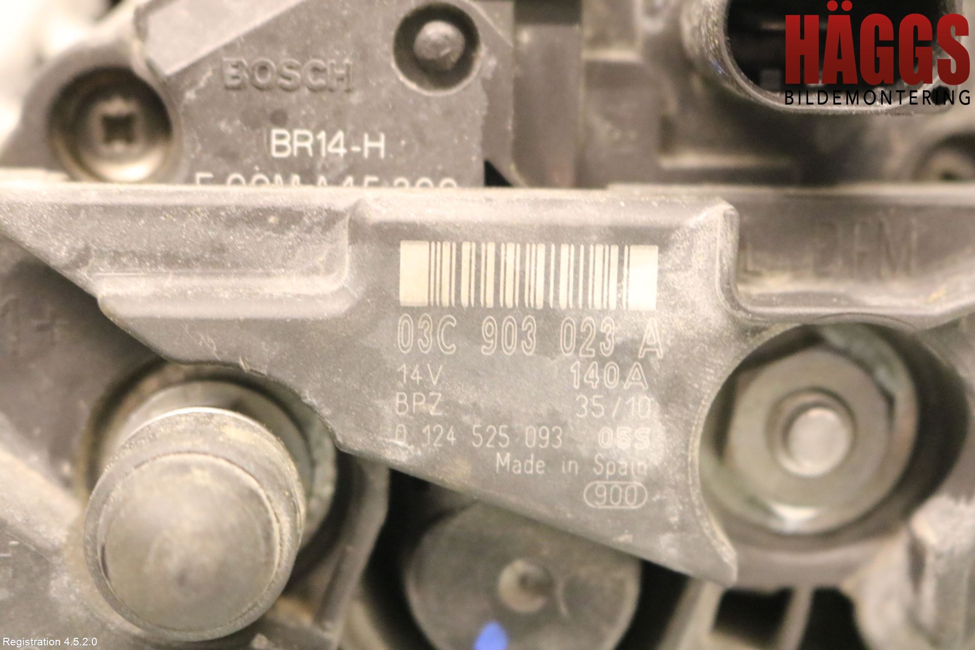 Volkswagen VW GOLF VI 09-13 Generator