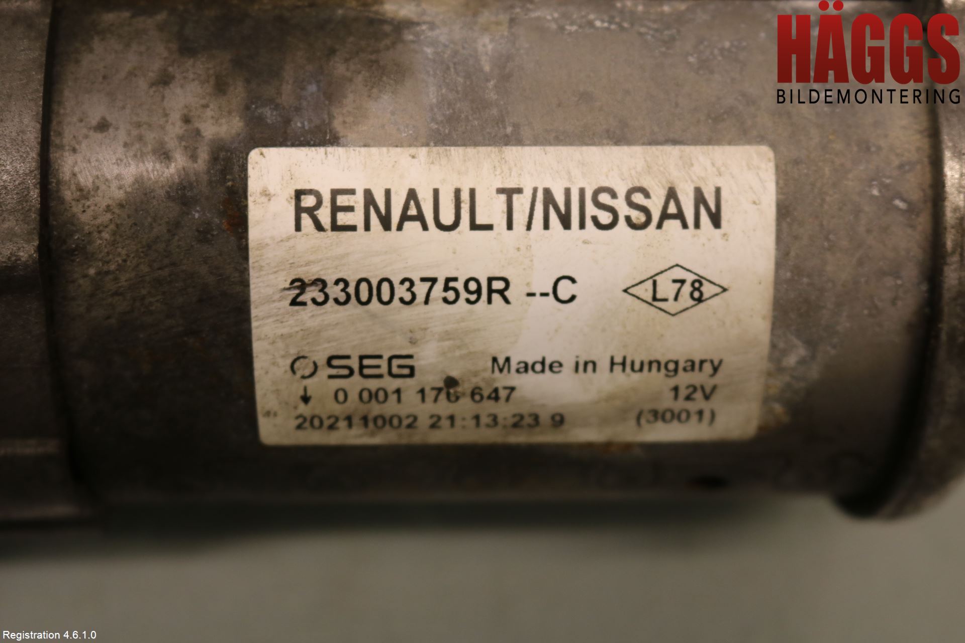 Renault EXPRESS 21- Startmotor Diesel