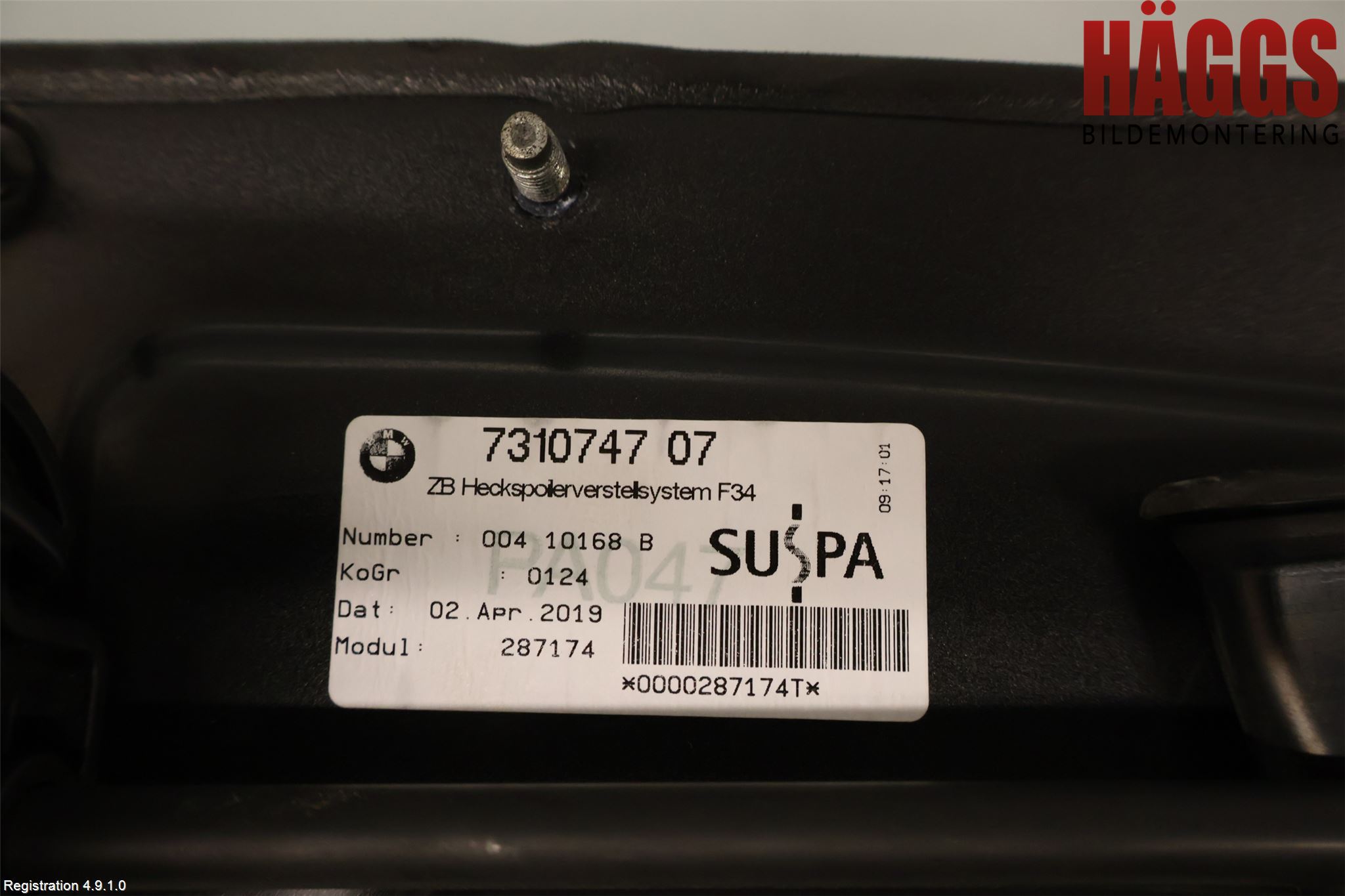 BMW 3 GT F34 13-19 Spoiler Baklucka