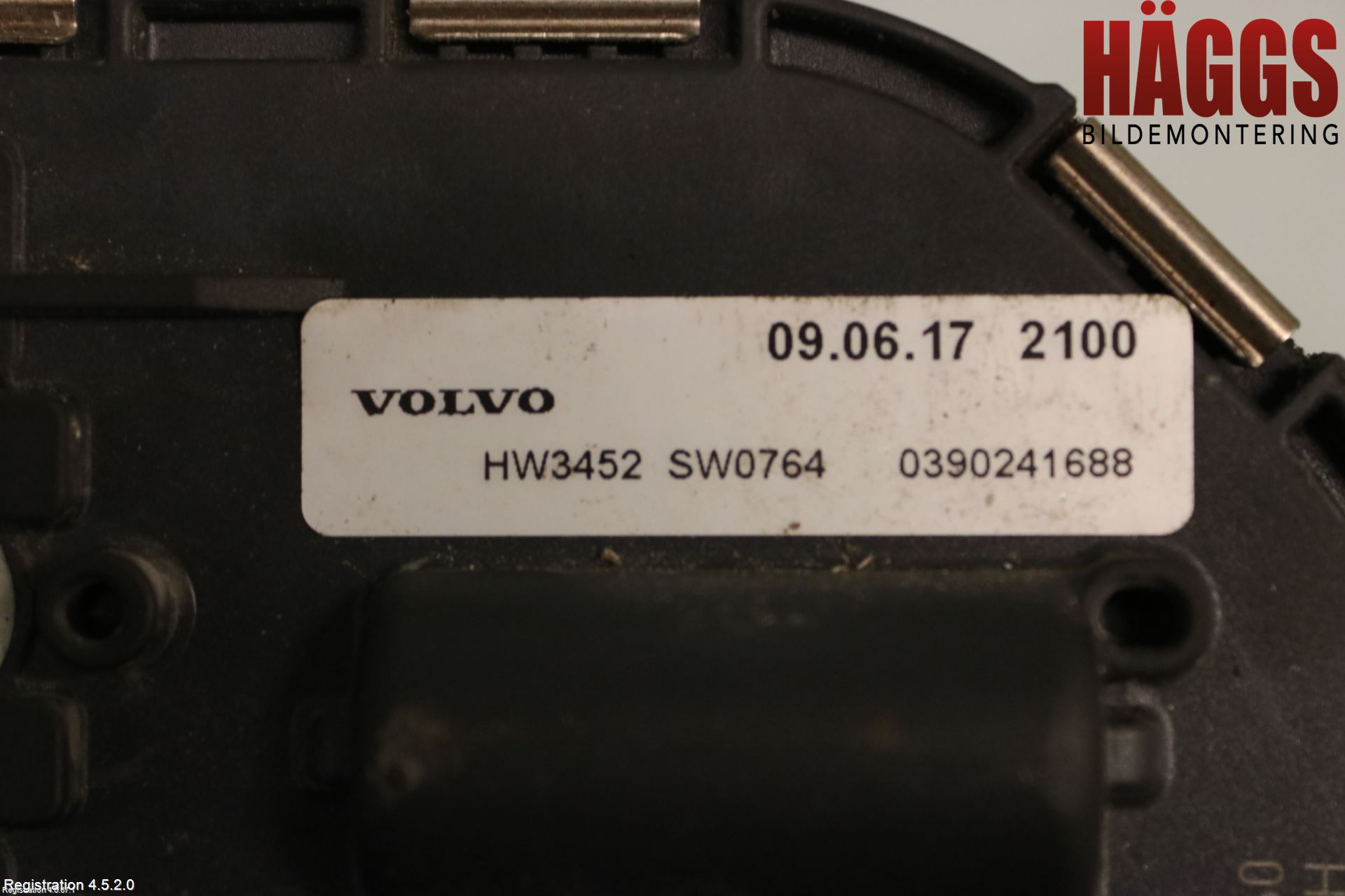 Volvo V50 08-12 Torkarmotor Vindruta