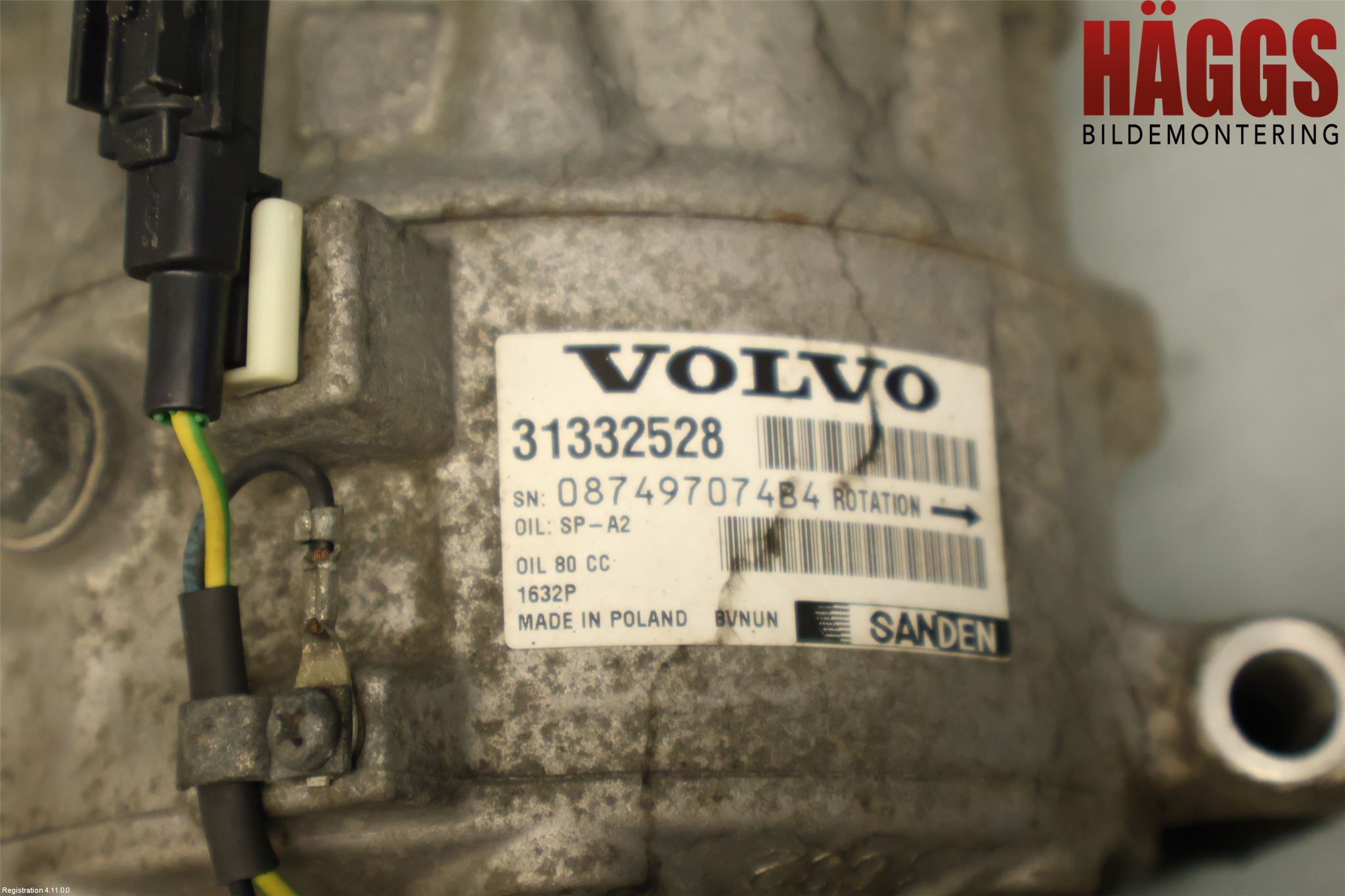 Volvo V60 14-18 Ac Kompressor