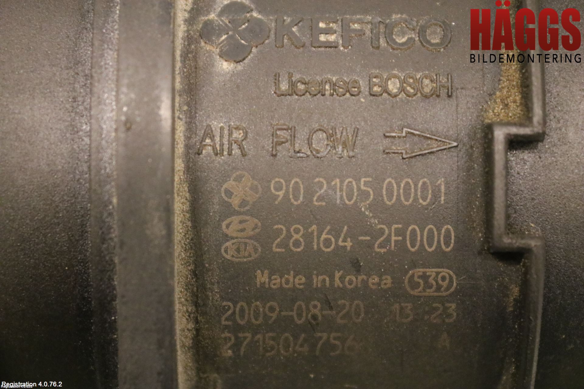 Kia CARNIVAL Injluftmassamätare