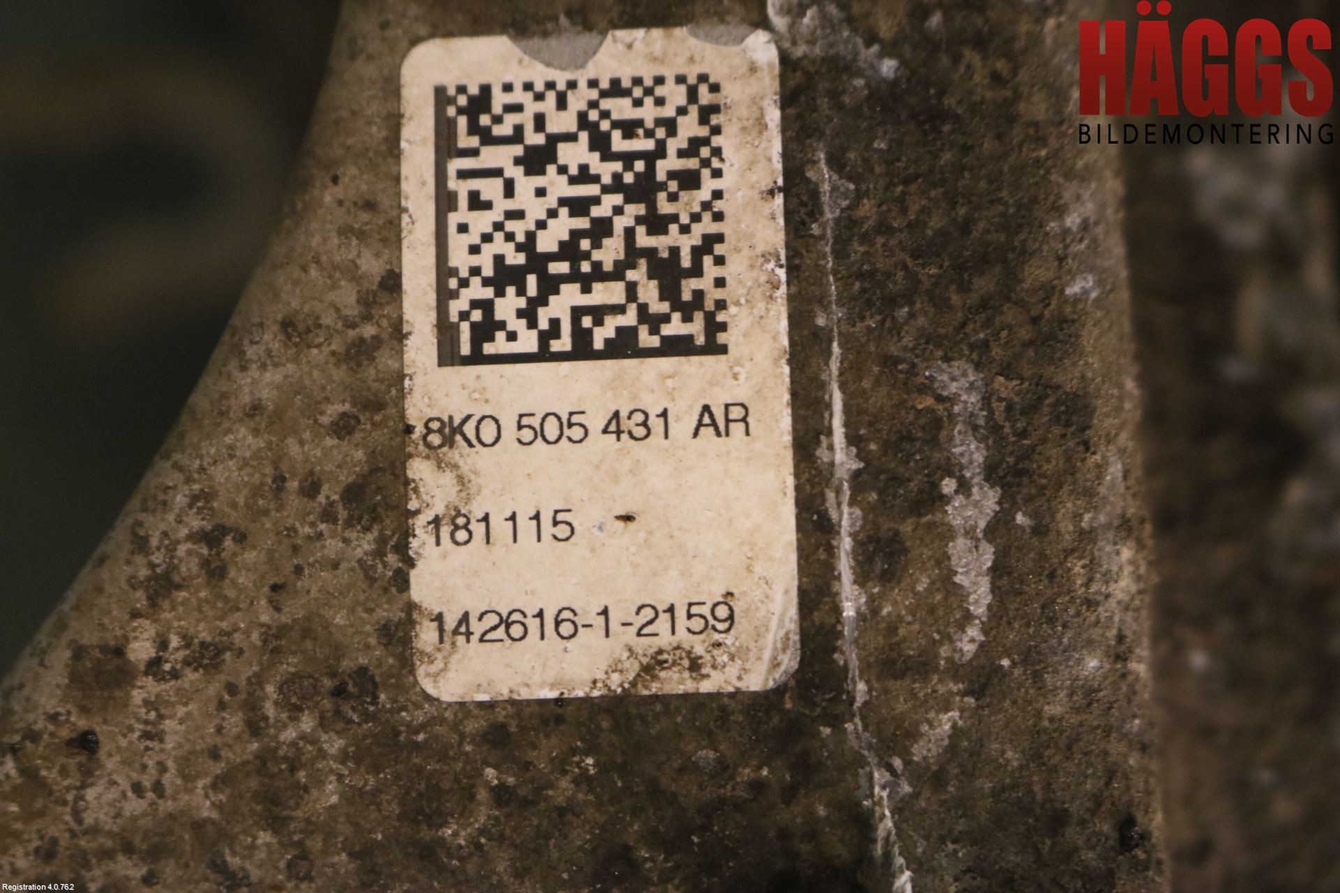 Audi A4 12-15 Hjullagerhus Bak Vä