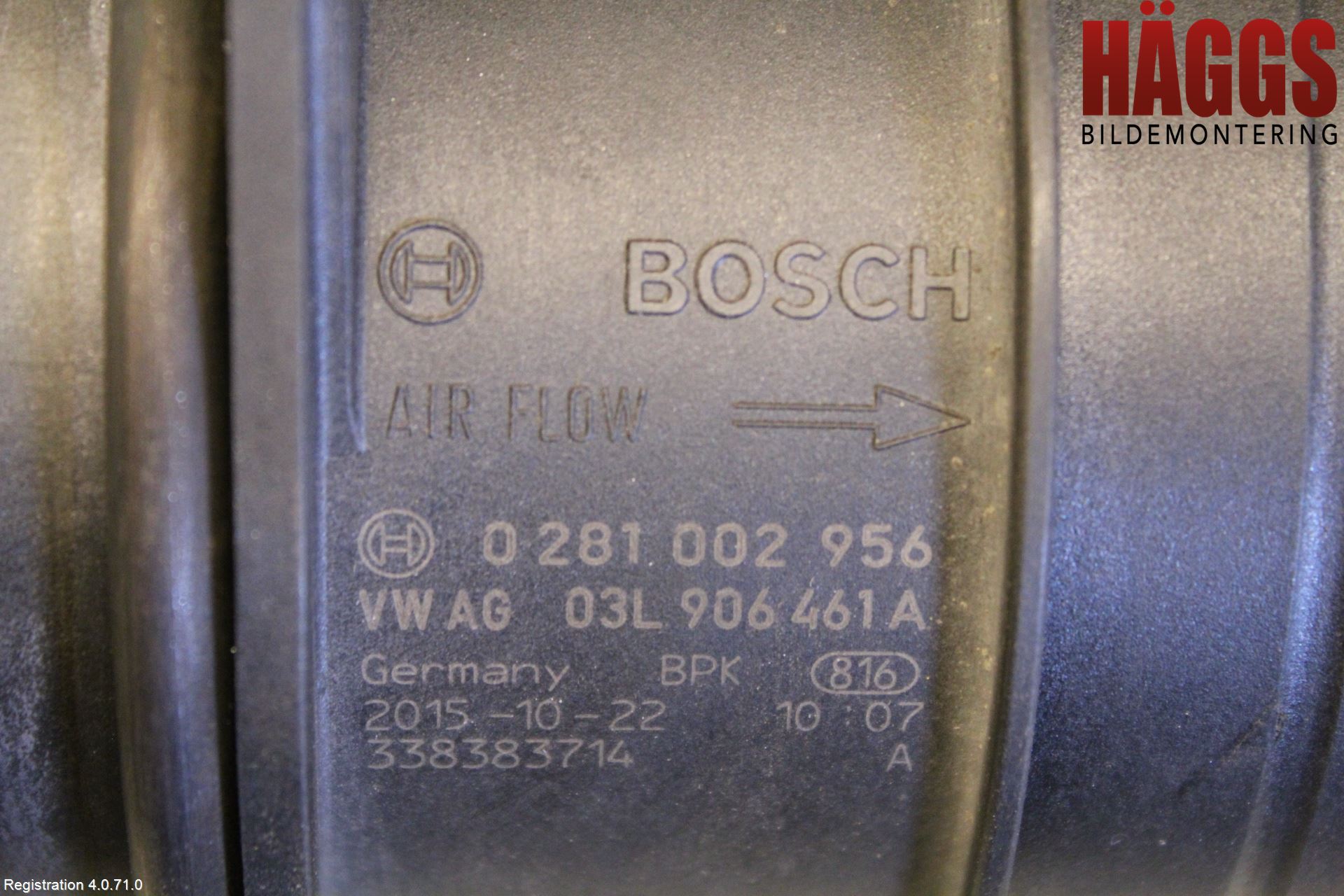 Volkswagen VW TRANSP/CARAVELLE (T6) 16-22 Injluftmassamätare